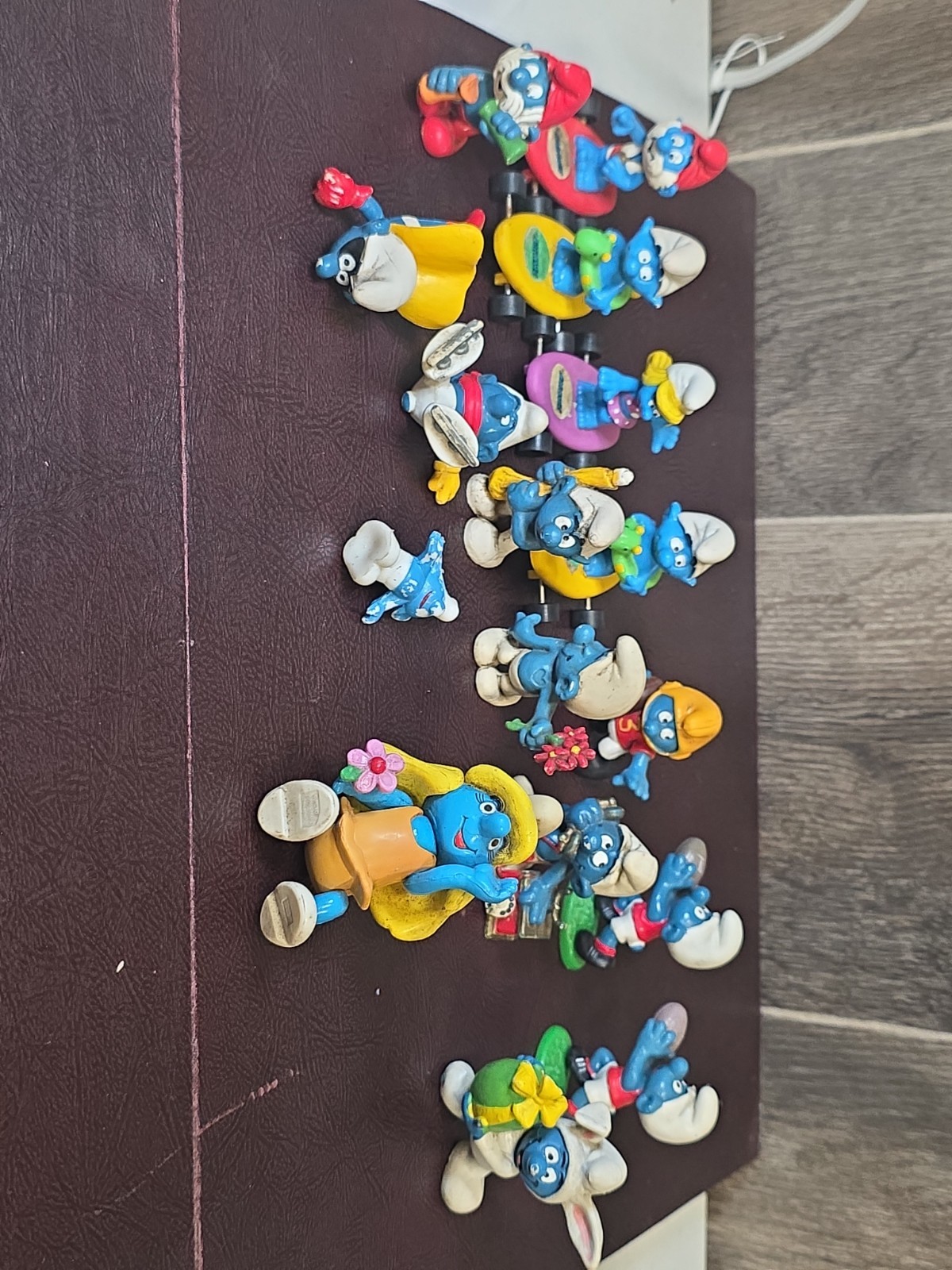 Vintage Smurfs PVC Figures - Schleich 1979 -1980s Lot Of 16 70s 80s 