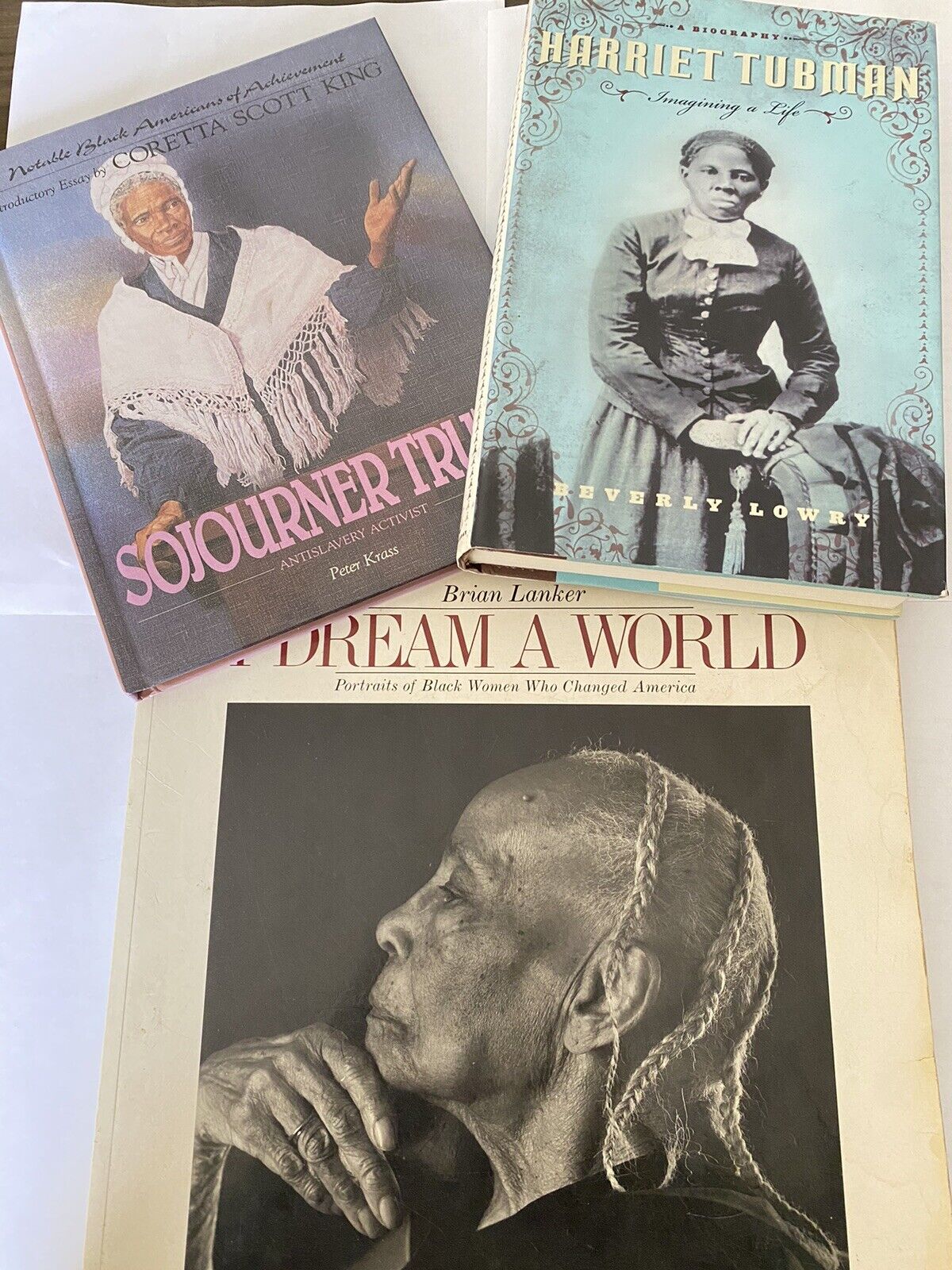 LOT of 3 Books Assorted African American Women Tubman Sojourner I Dream A World