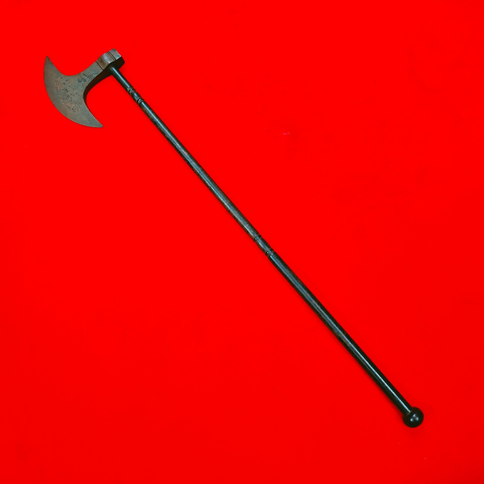 Antique Indo Persian Mughal Islamic Calligraphy Sufi Dervish All Steel Axe Tabar