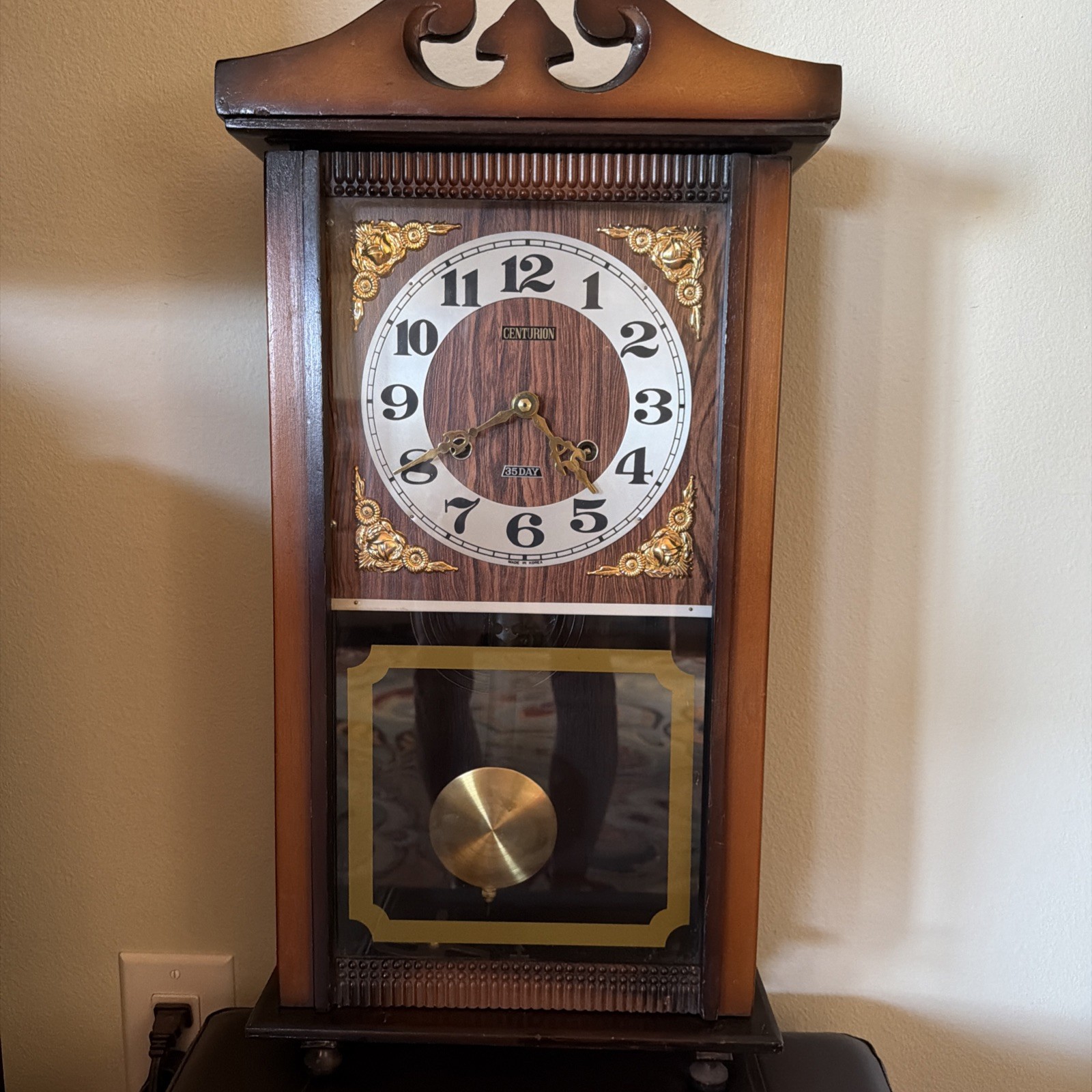 Vintage Centurion 35-Day Wall Clock/Gong W/Key & Pendulum Regulator Tested Vintage Centurion 35-Day Wall Clock/Gong W/Key & Pendulum Regulator Tested