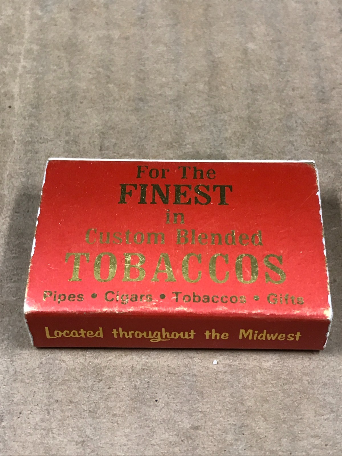 Vintage Churchill's Tobbaconists - Matchbox, Matchbook