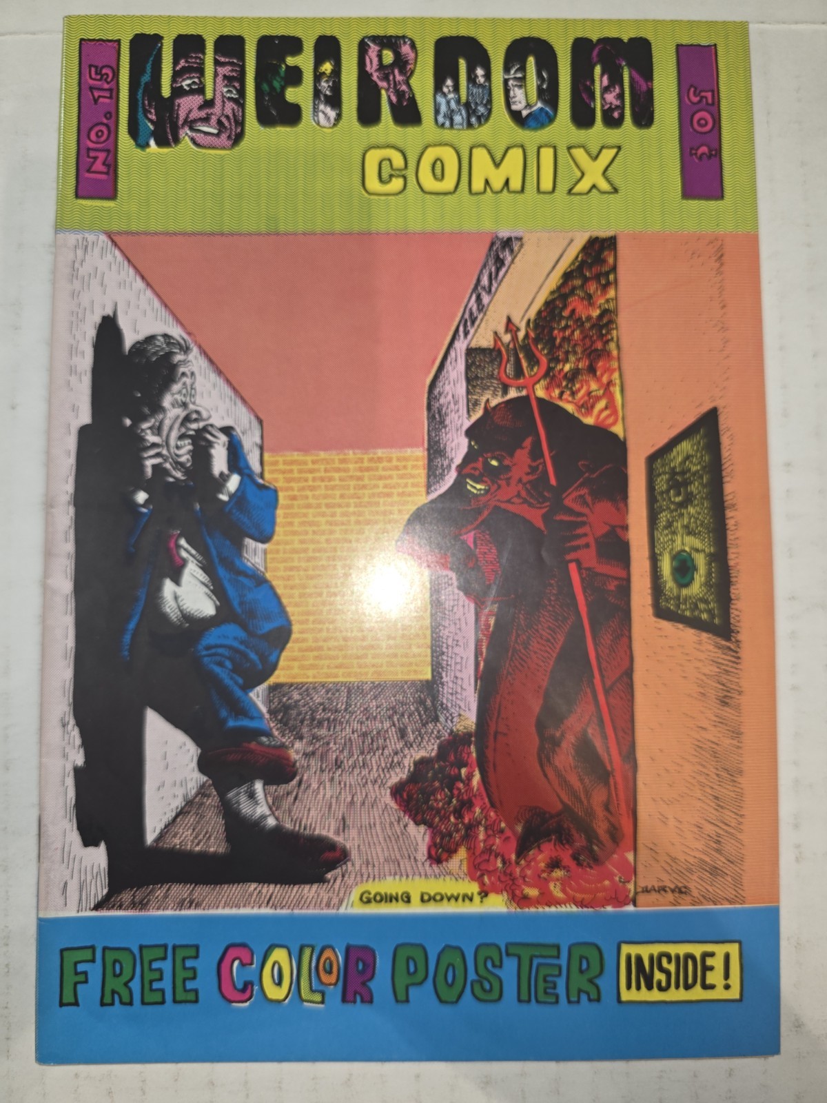 WEIRDOM COMIX #15 VF With Poster Attached 1st Print Underground 1972 High Grade 