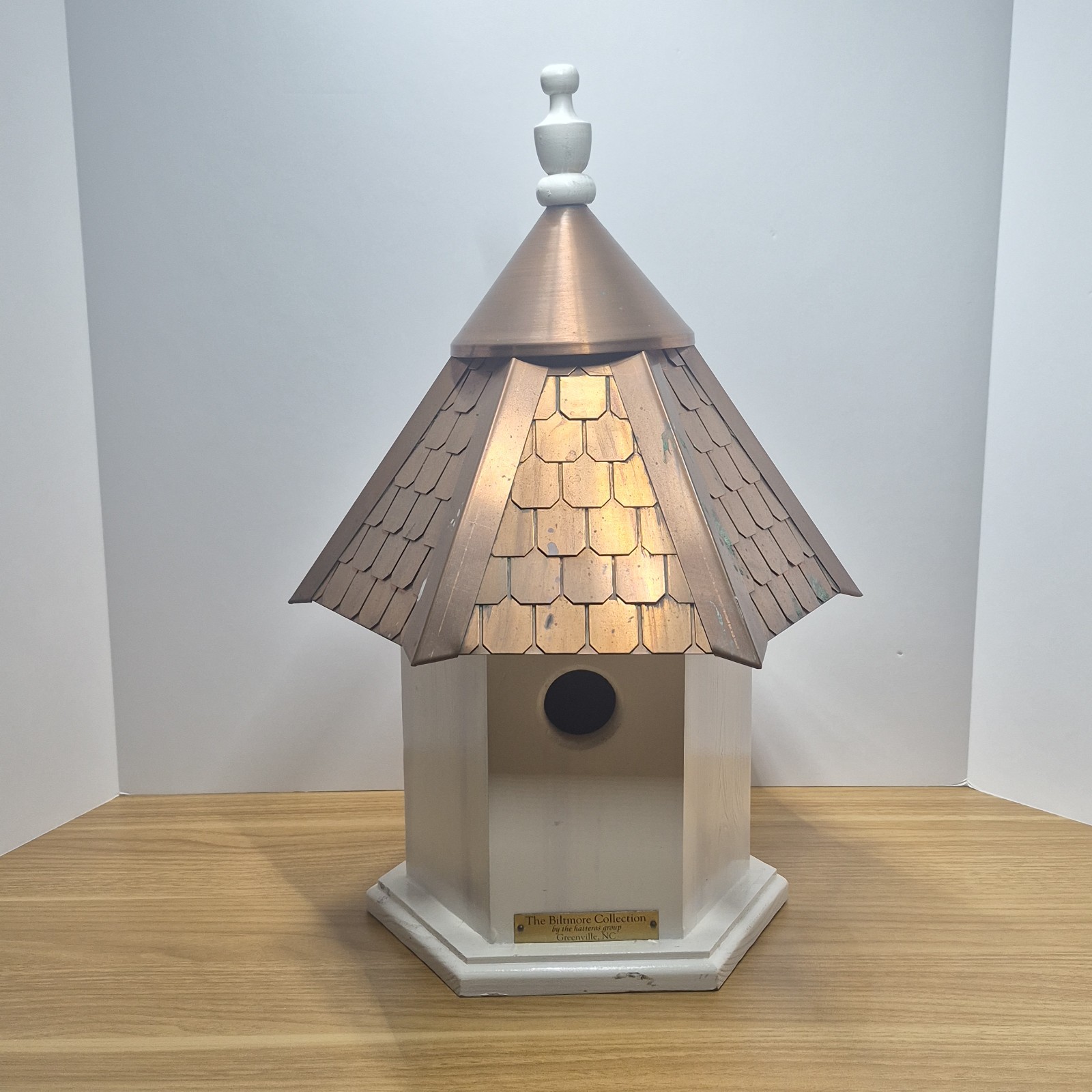 Victorian Style Copper Shingle Roof 1 Entry Biltmore Birdhouse Heavy Victorian Style Copper Shingle Roof 1 Entry Biltmore Birdhouse Heavy