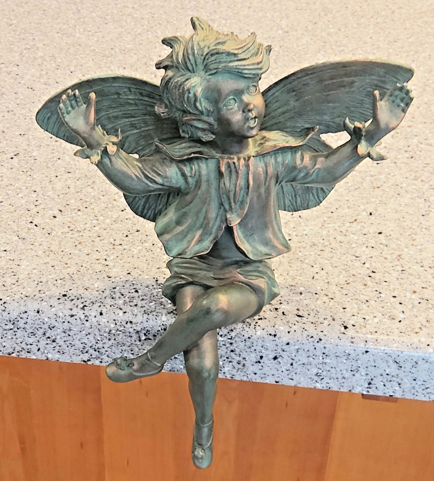 Retired Cicely Mary Barker Lg 10-inch Pear Blossom Fairy #28-0332 Garden Statue