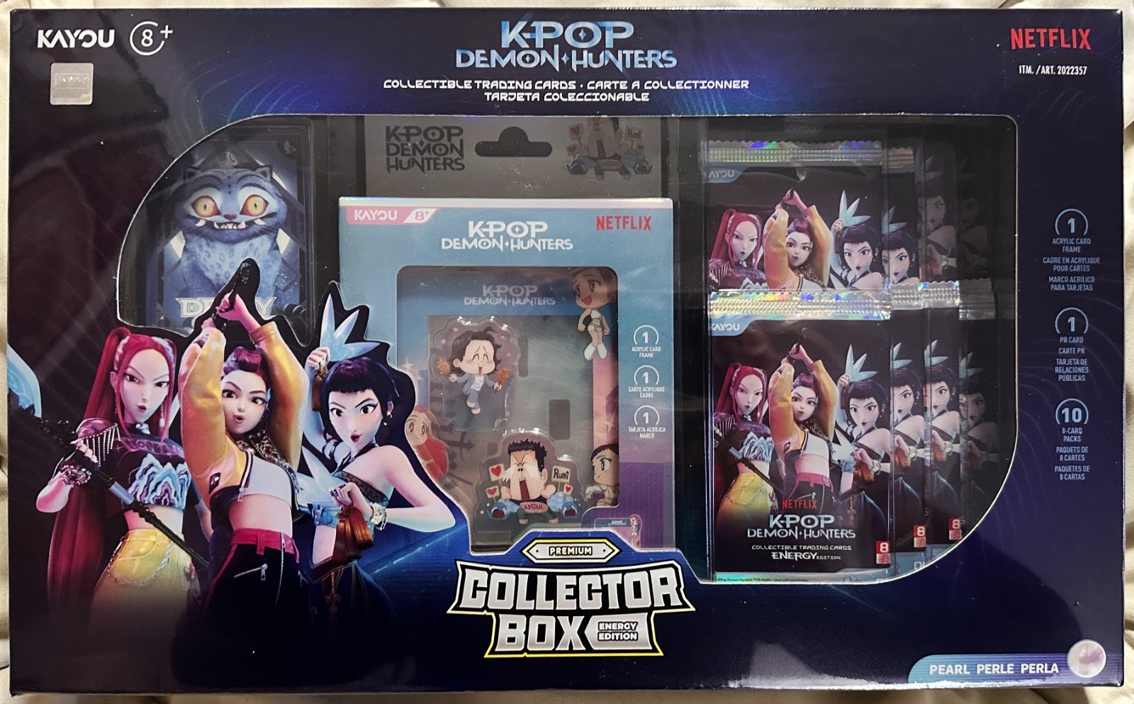 KAYOU KPOP Demon Hunters Costco Exclusive Energy Edition Sealed Collector Box KAYOU KPOP Demon Hunters Costco Exclusive Energy Edition Sealed Collector Box