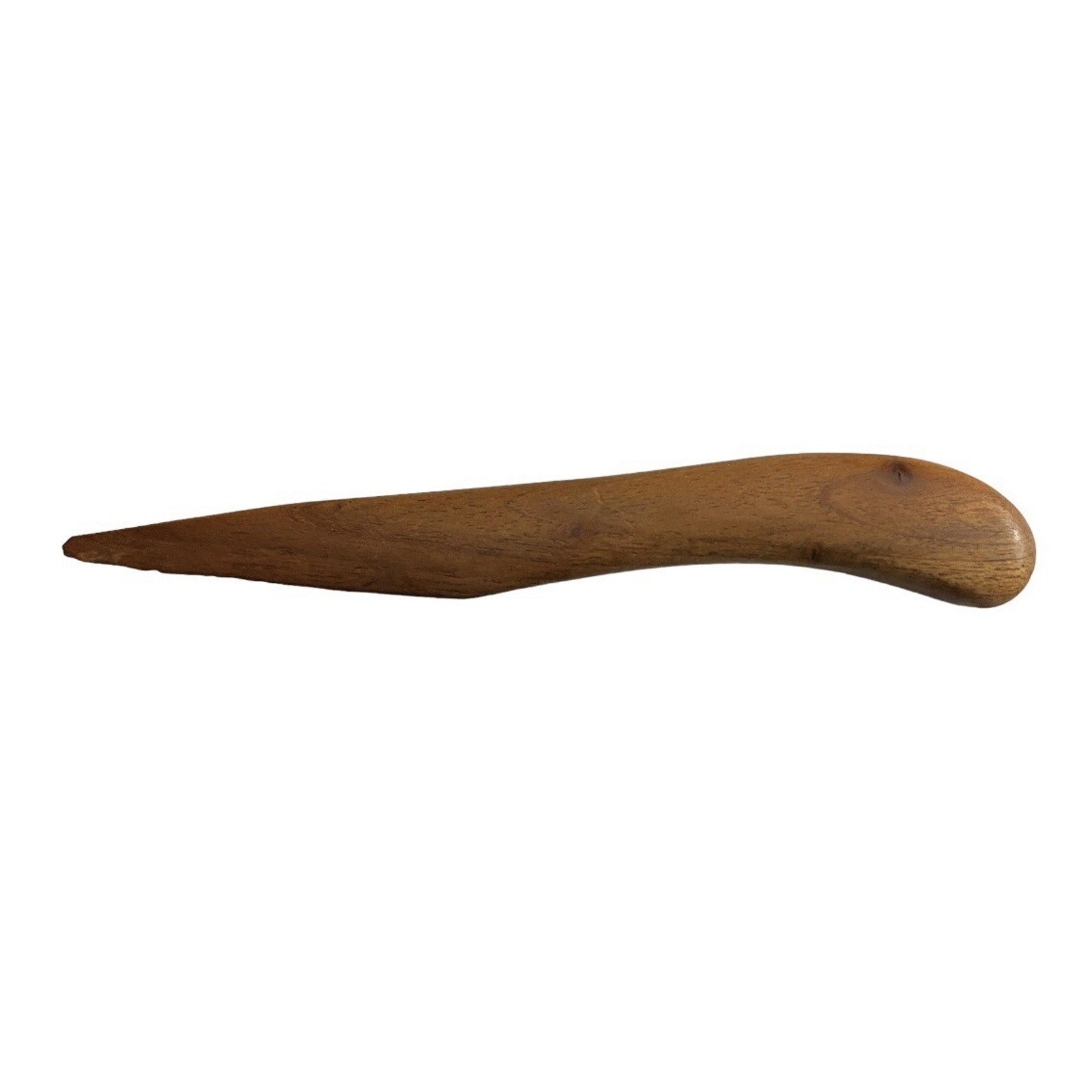 Vtg MCM Wood Letter Opener Hand Carved Lightweight 7”