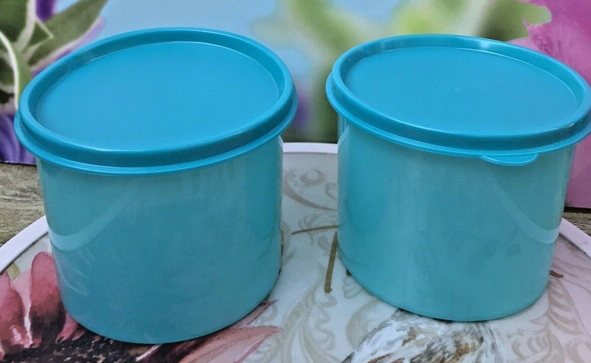 Tupperware Container  Mini Canister 20oz / 2.5 Cups / 600mil   Set Of 2 New