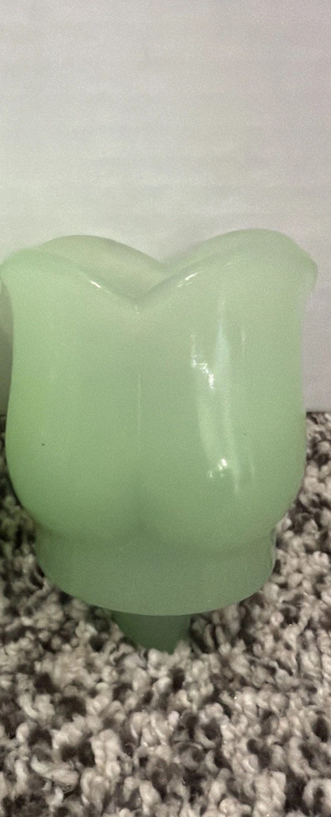 Vintage Jadeite Tulip Votive Candle Holder With Peg Base