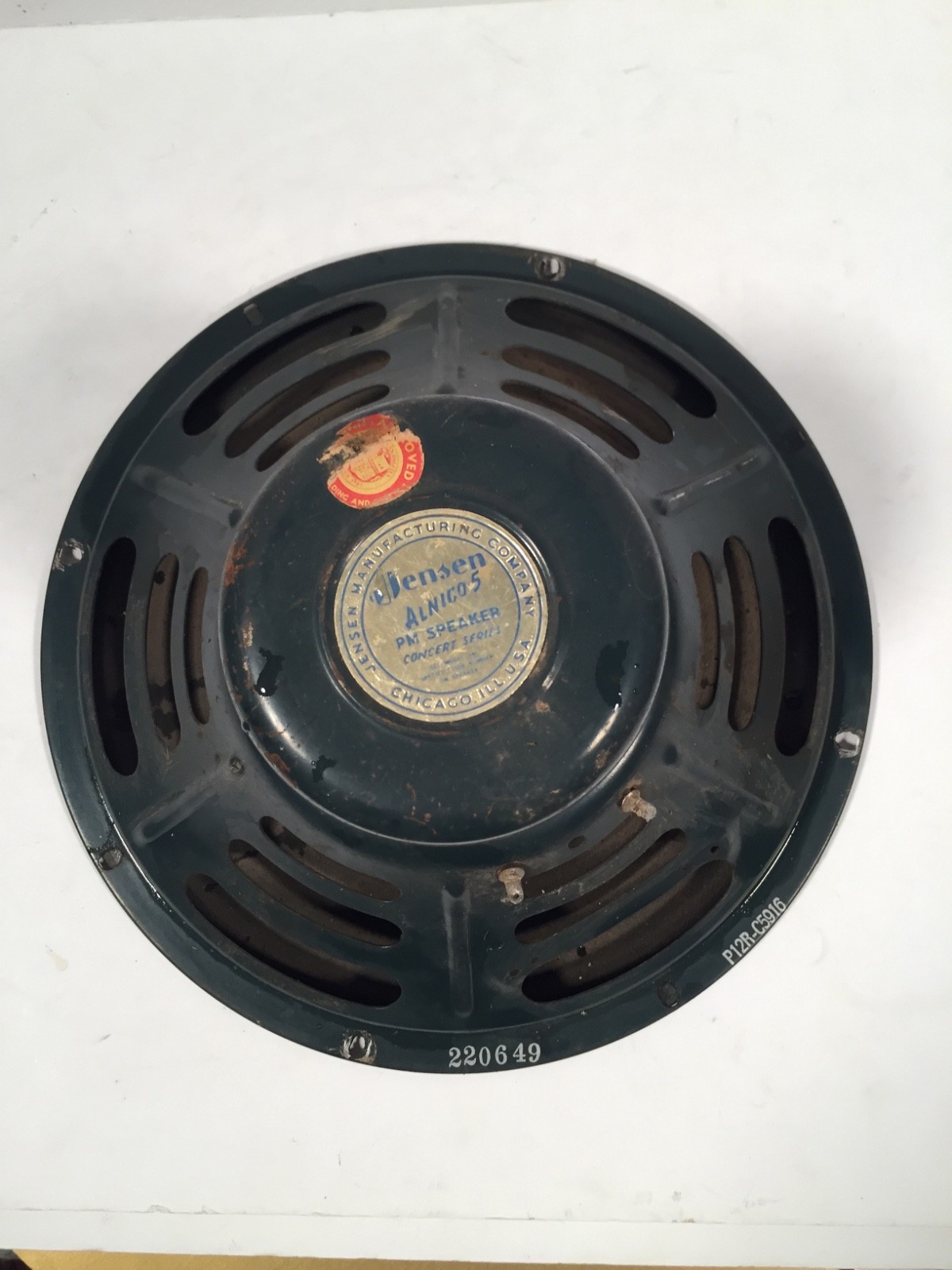 VTG Jensen Alnicos 5 PM P12R Speaker Concert Series - FOR REBUILD - Damaged