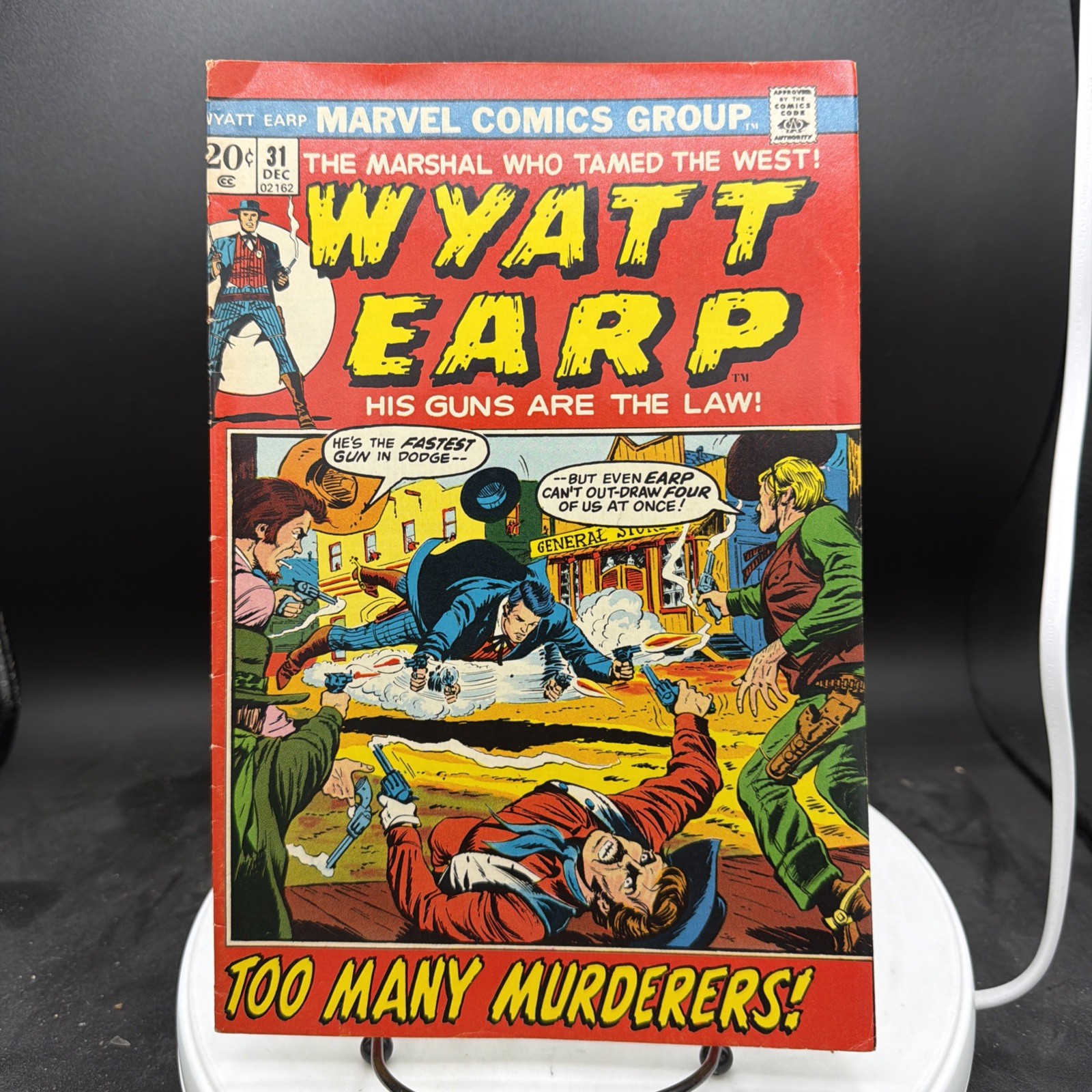 Wyatt Earp #31 Marvel Pub 1972 Too Many Murderers 