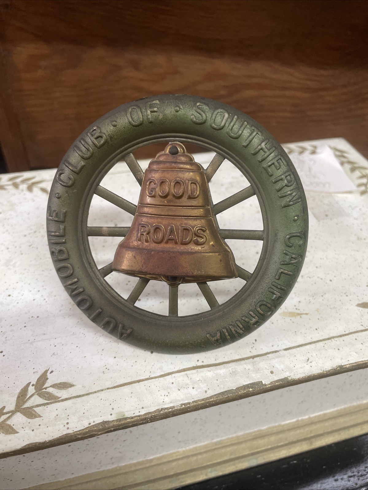Vintage Southern California AAA Auto Club Grill Badge Good Roads Vintage Southern California AAA Auto Club Grill Badge Good Roads