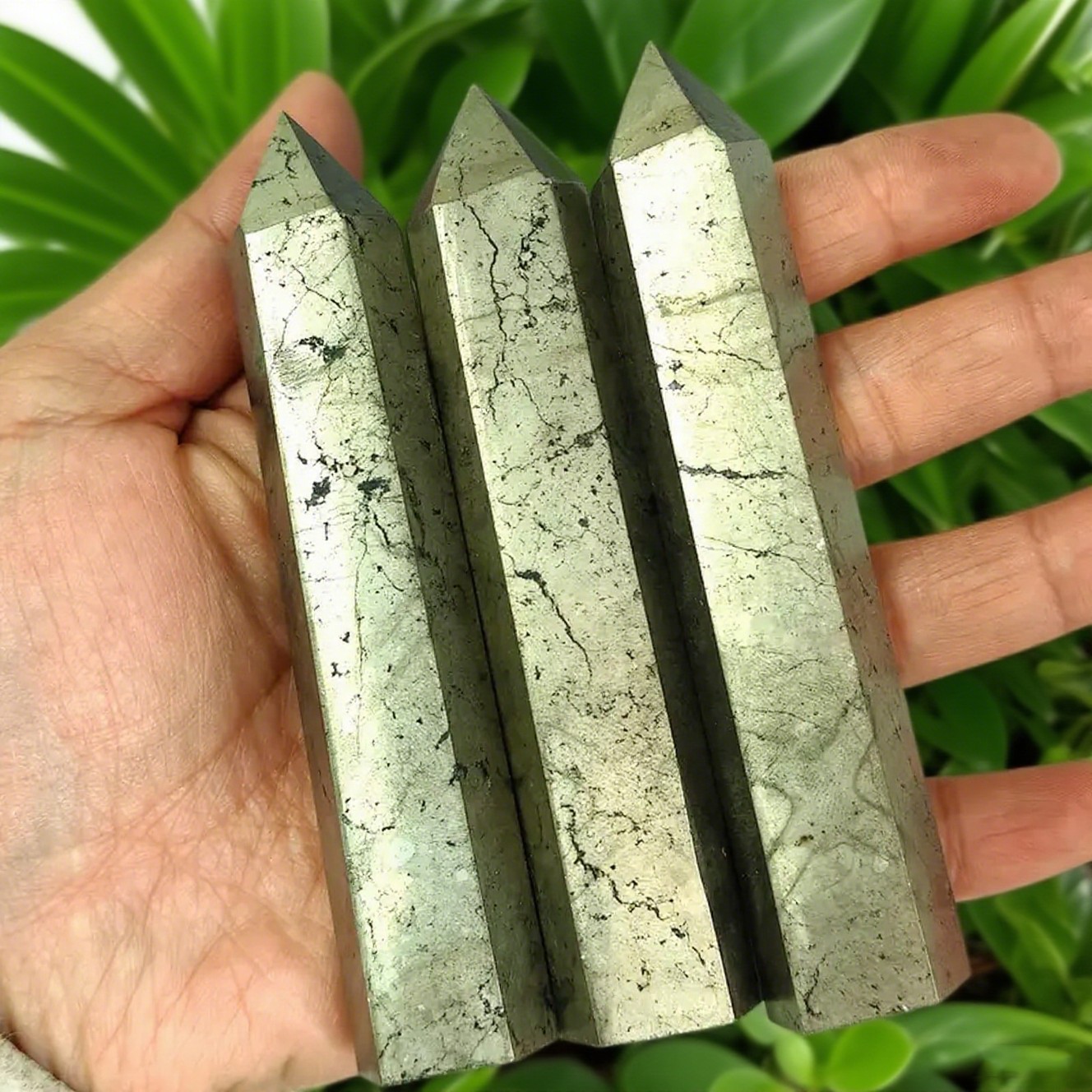 Natural Pyrite Crystal Tower Point Wand Reiki Obelisk Healing Home Decor Gifts Natural Pyrite Crystal Tower Point Wand Reiki Obelisk Healing Home Decor Gifts