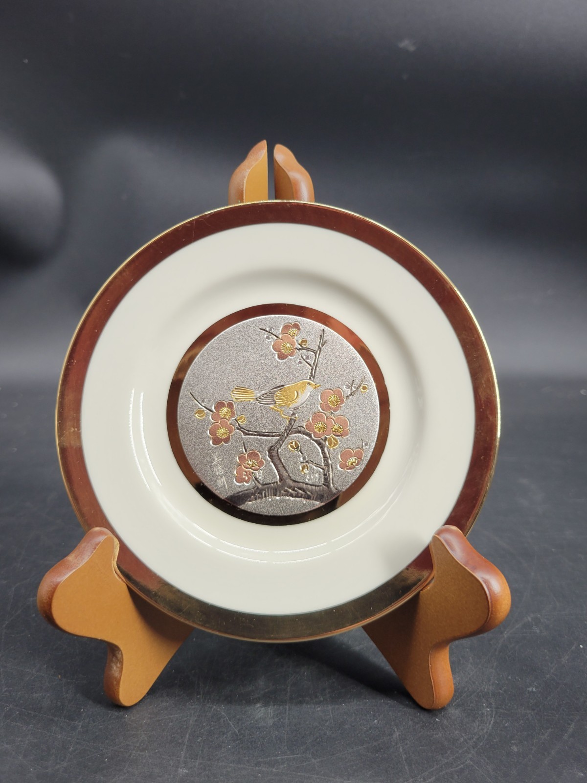Vintage 1983 Yoshinobu Hara Art of Chokin Limited Edition Plate #421 of 7,500 Vintage 1983 Yoshinobu Hara Art of Chokin Limited Edition Plate #421 of 7,500