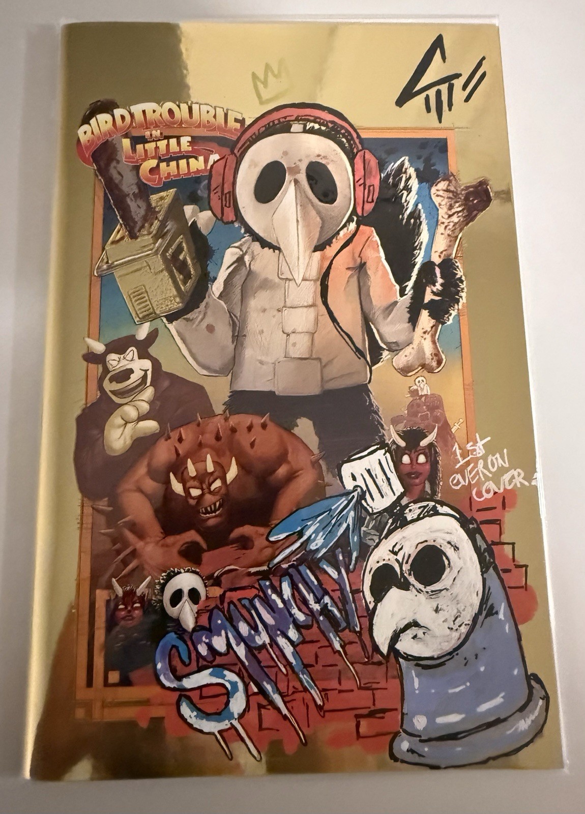 Hail Crow - King of Hell Signed Comic COA 1 of a kind first ever Smunchy Remark