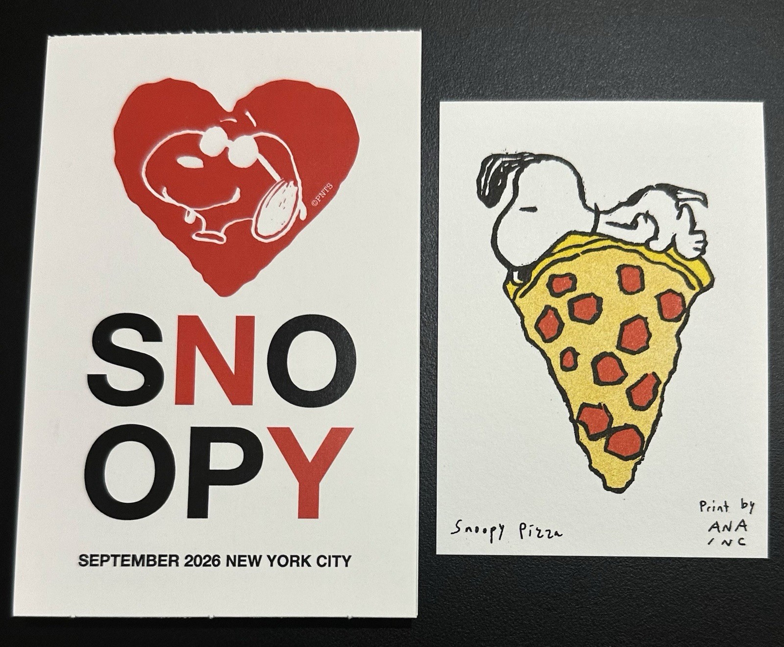 SNOOPY IN STYLE NYC 2026 - ANA INCIARDI PRINT  - LIMITED - Snoopy Pizza