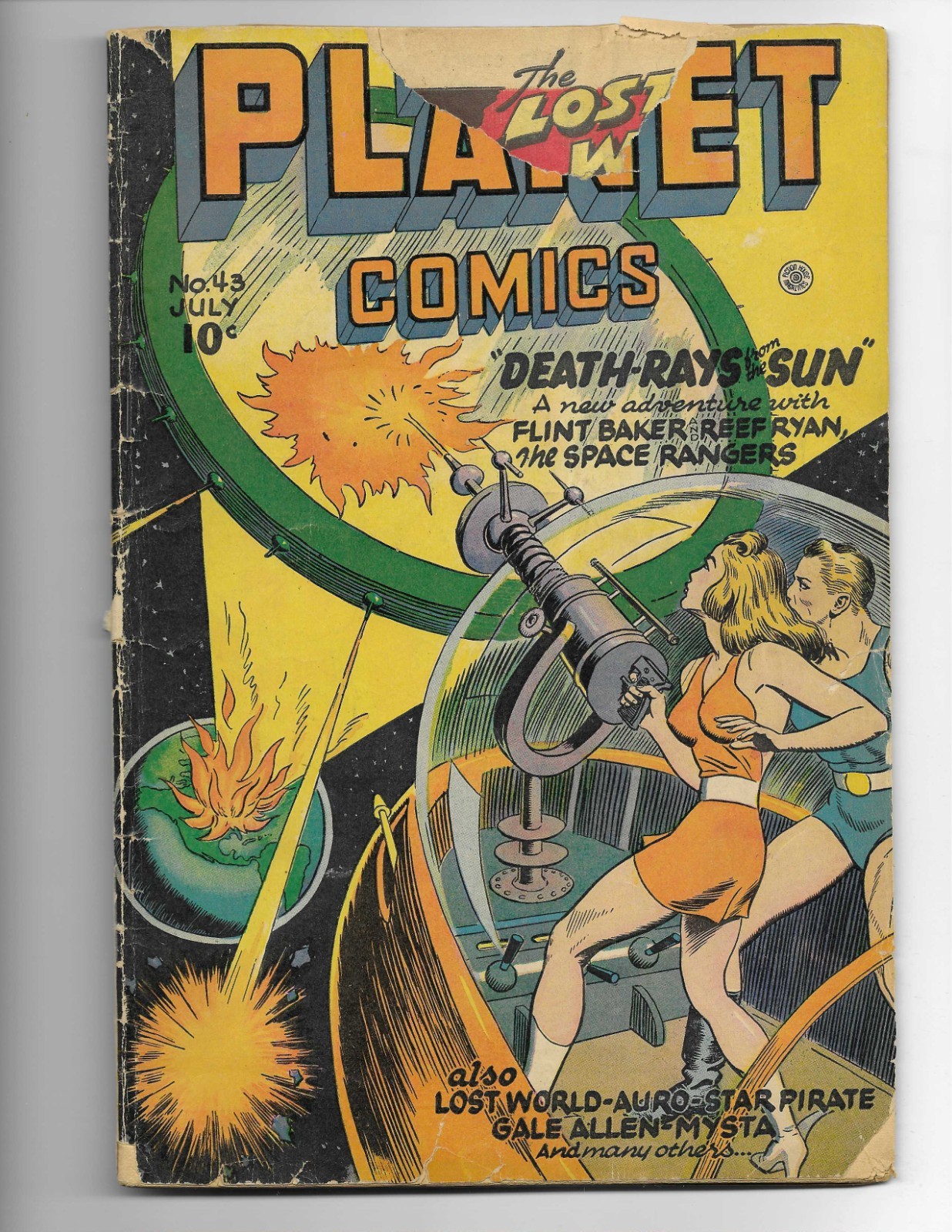 Planet Comics 43 1946 Fiction House Mag G 2.0 1st Futura Golden Age SciFi