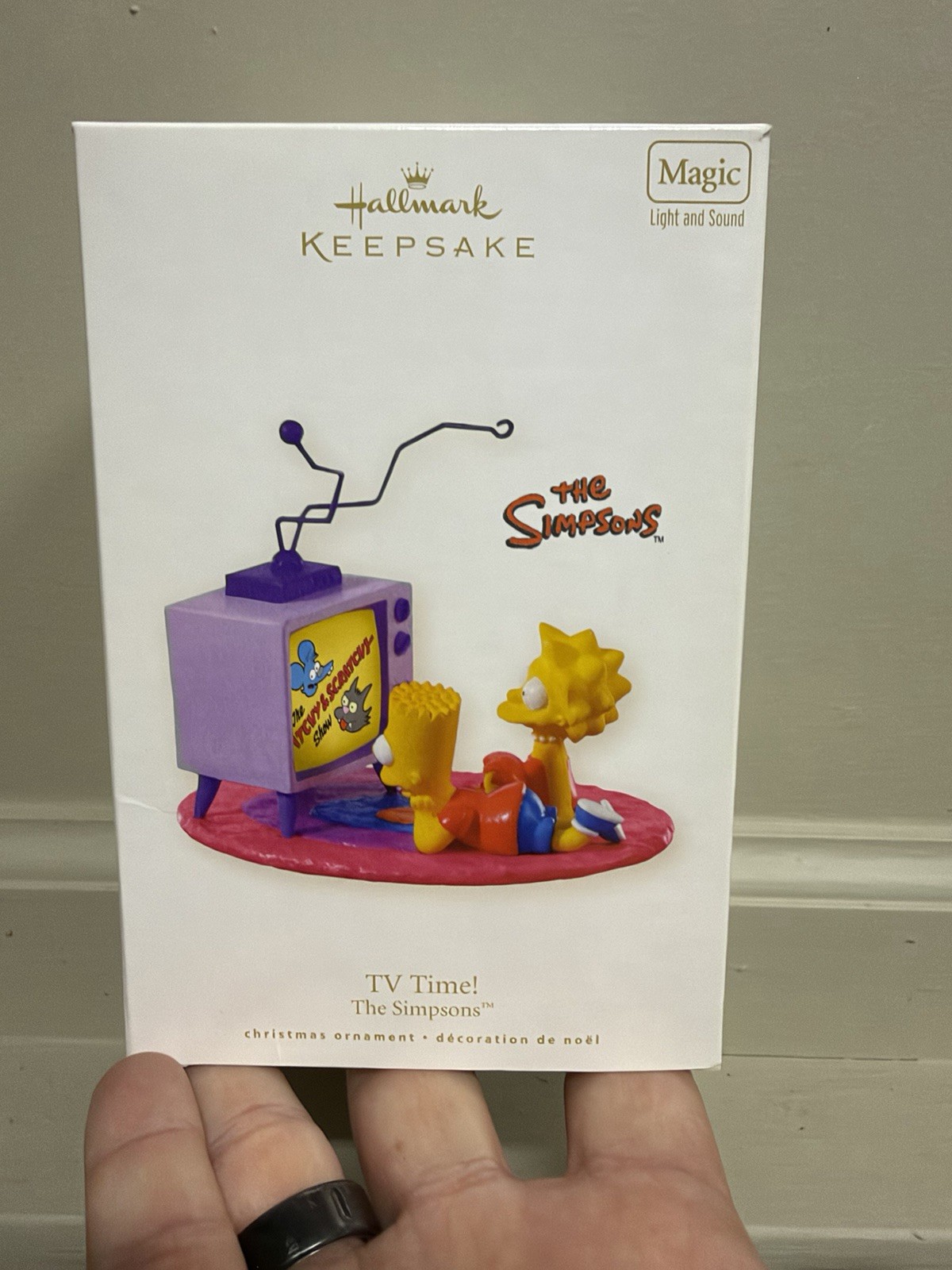 2008 Hallmark “TV Time” The Simpsons Keepsake Ornament, NEW IN BOX
