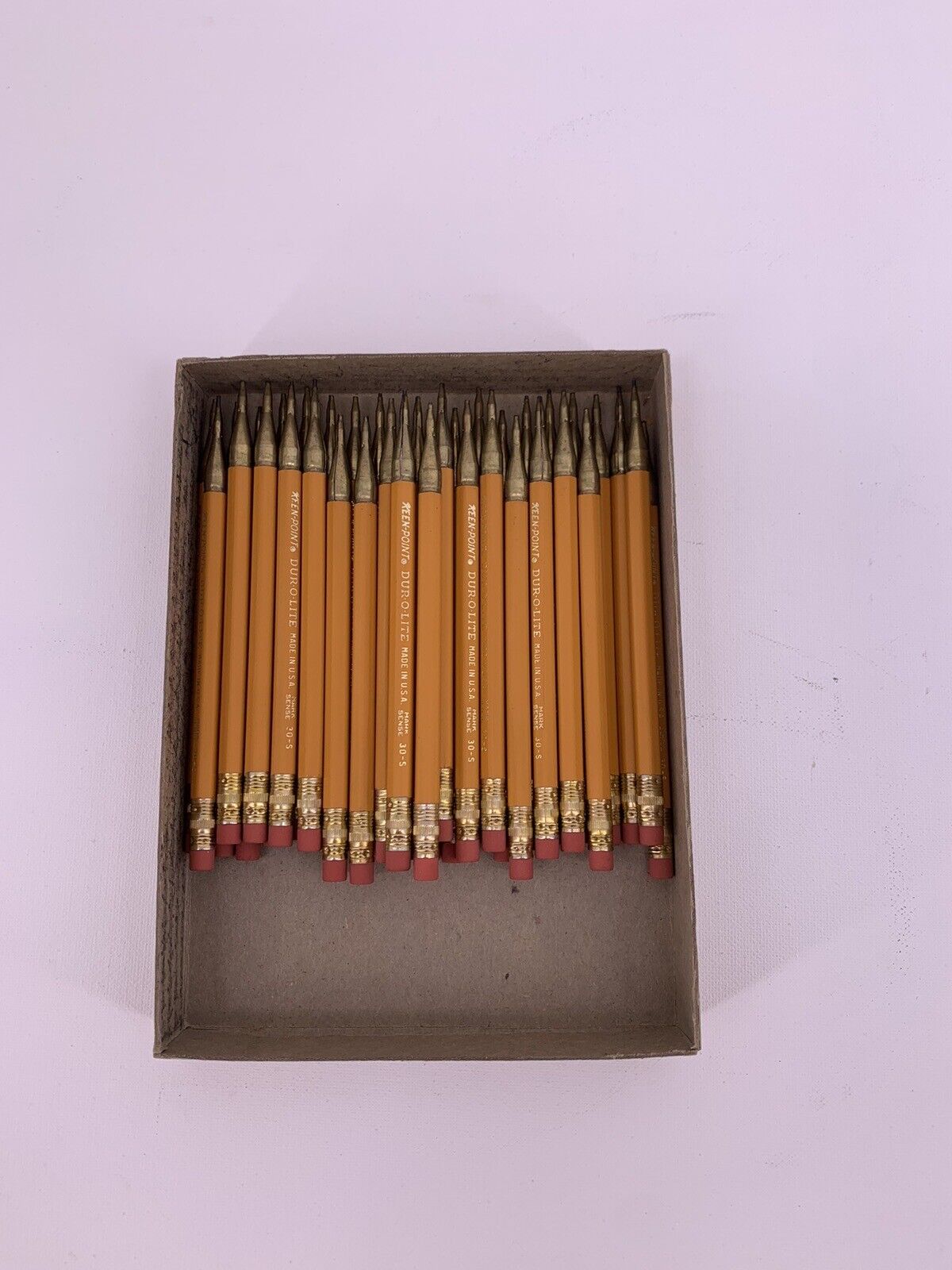 Lot Of 38 Vintage Keen-Points Dur o-Lite Mechanical Pencil Mark Sense 30-S