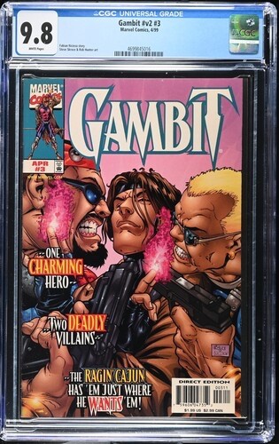 CGC 9.8 GAMBIT V2 #3 .. X-MEN .. 1999 .. HIGHEST GRADED ..