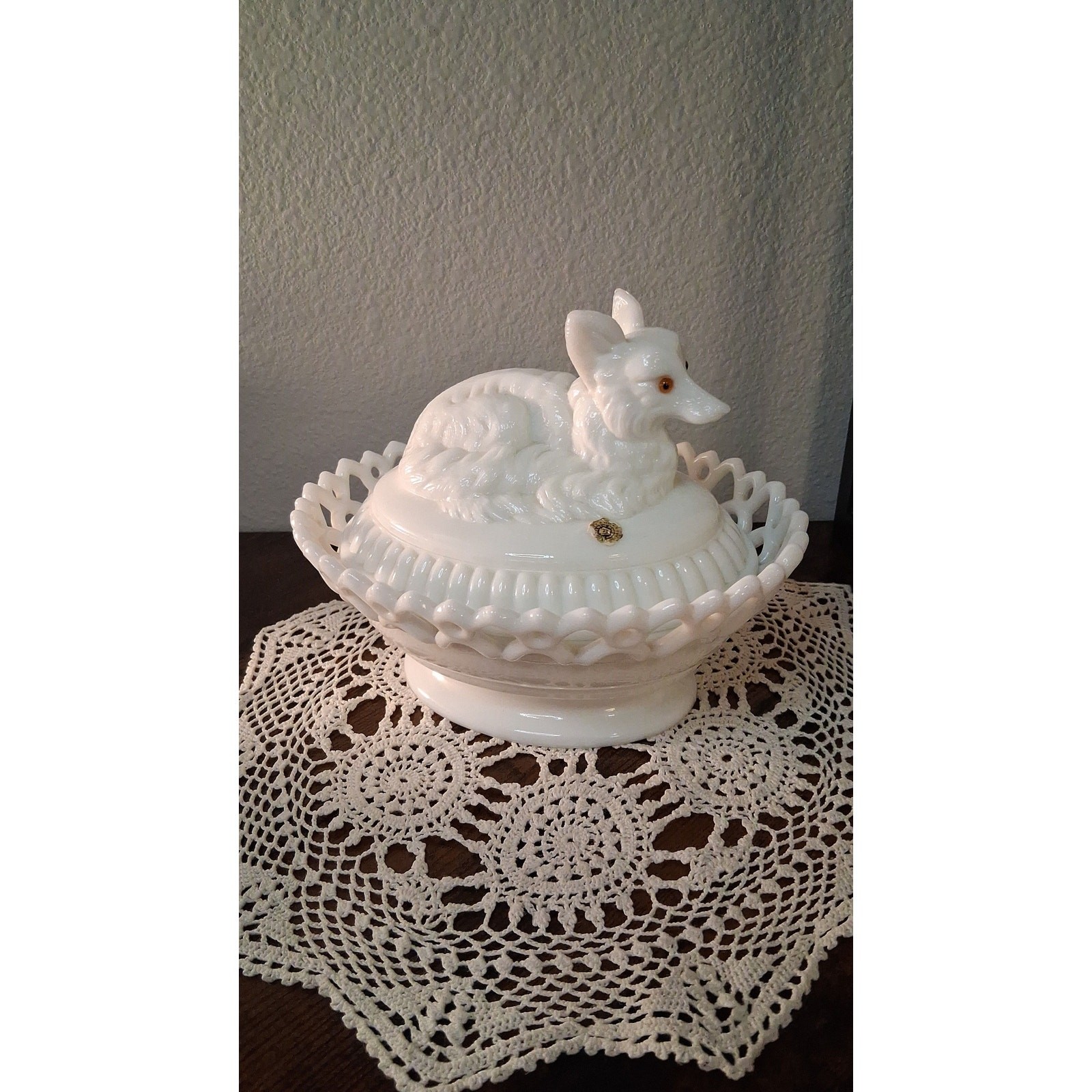 Vintage Westmoreland Fox on Nest