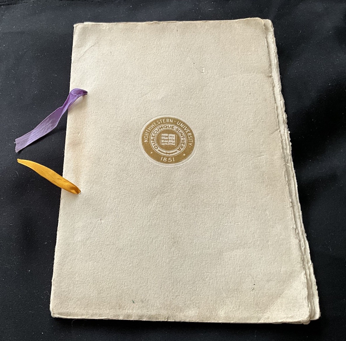 ORIG.Faculty Banquet Progrm/Menu-Northwestern Univ. Medical School 06 16/1903