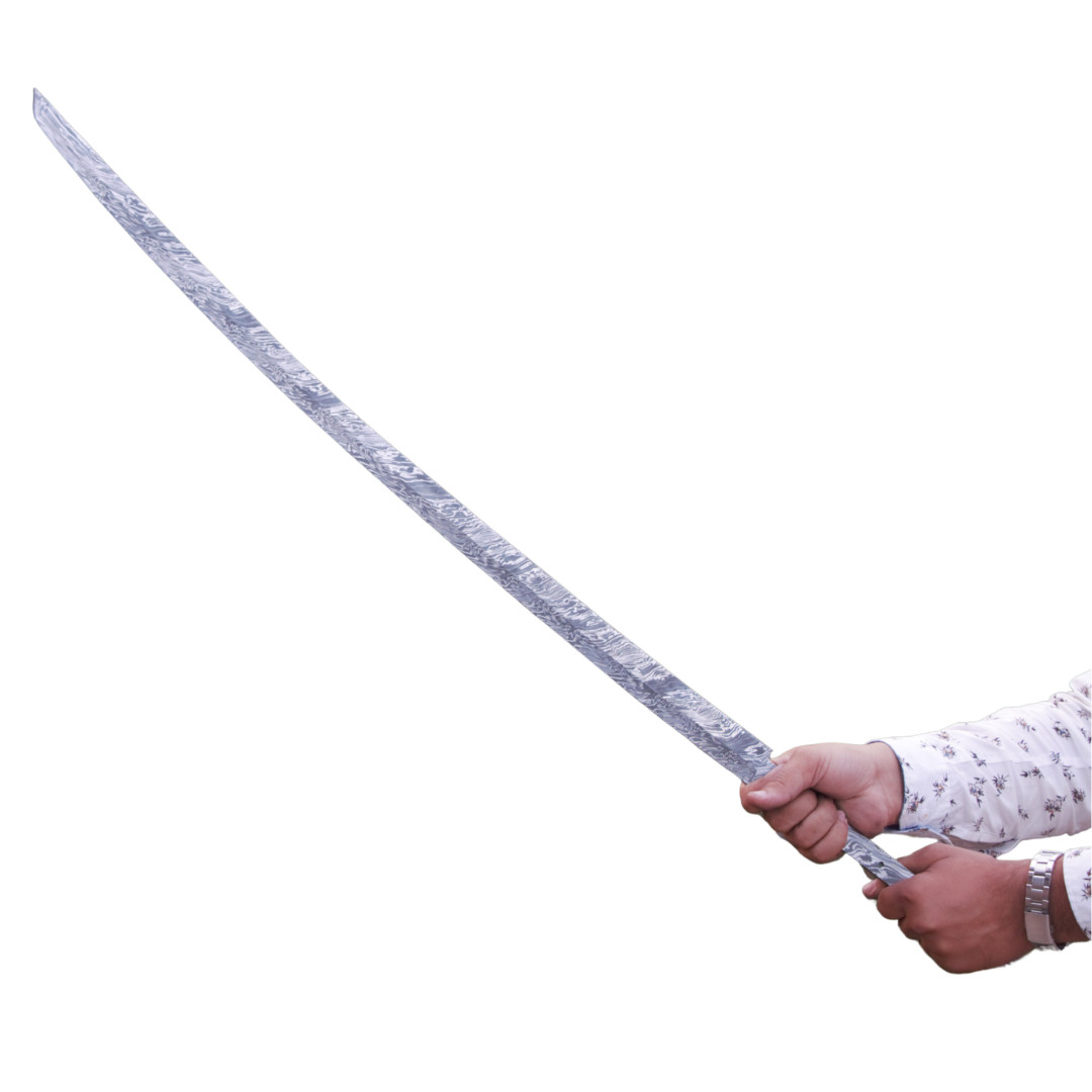 Damascus Steel Katana Sword Blank Blade Full Tang Handmade 35