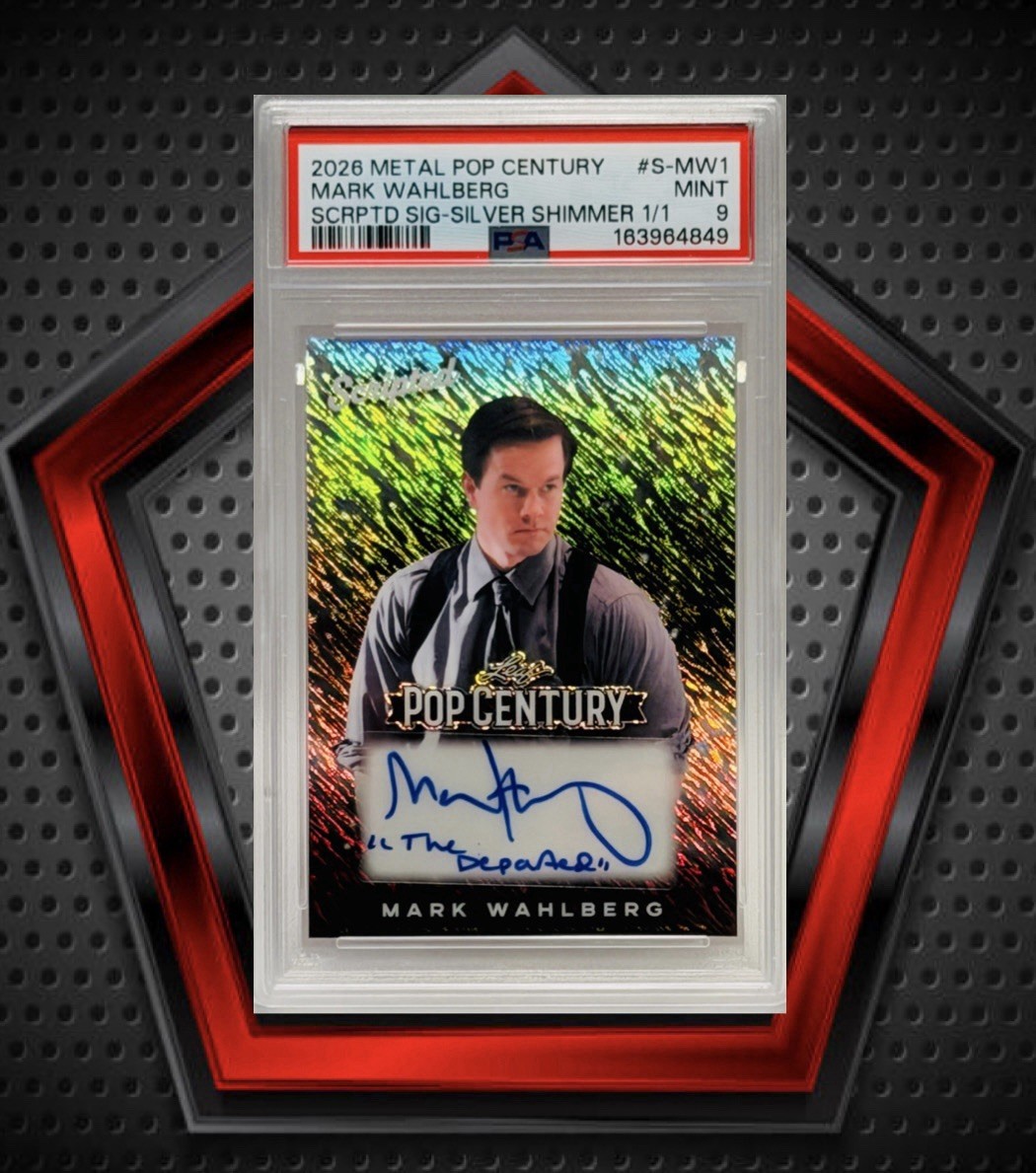 Mark Wahlberg *1/1* Auto 2026 Leaf Metal Pop Century “The Departed” Silver PSA 9