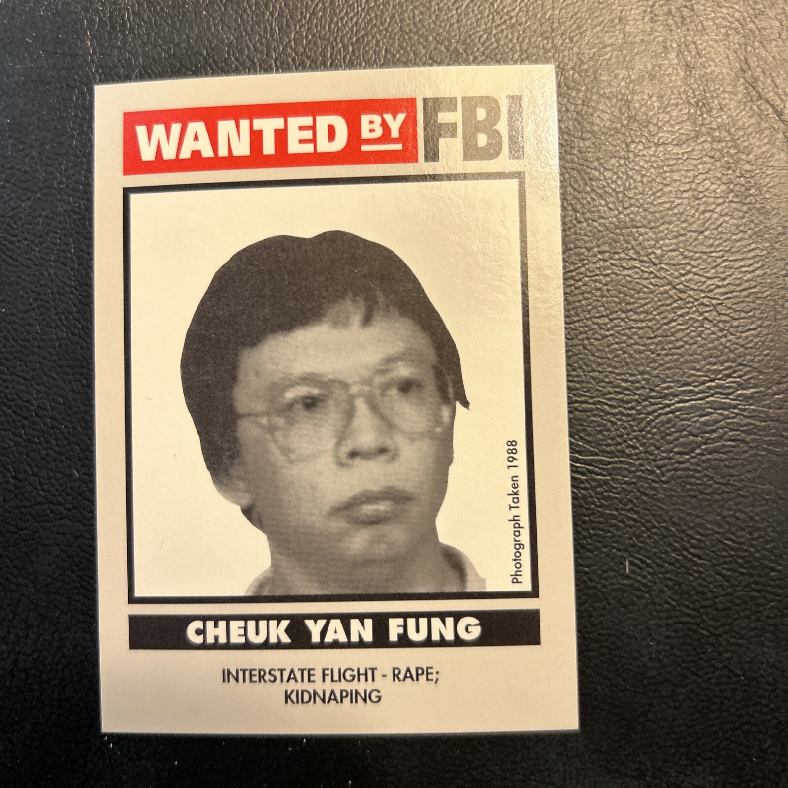 Jb2 1993 wanted By The Fbi #56 Cheuk Yan Fung