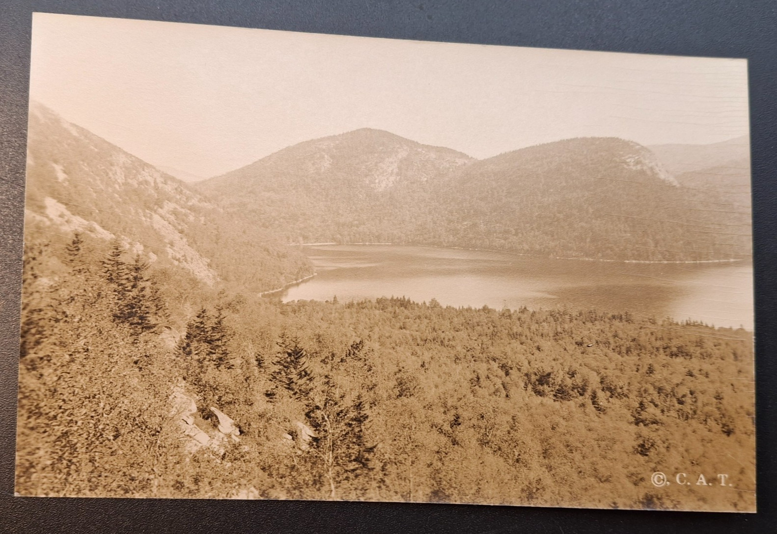 RPPC Mt Desert Maine Jordan Pond  Photo Postcard Circa 1910