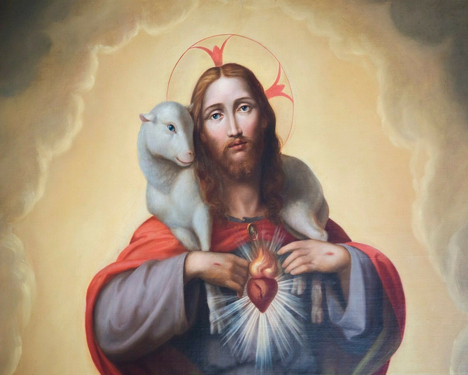 Catholic print picture-  LOST SHEEP SH1  -   8