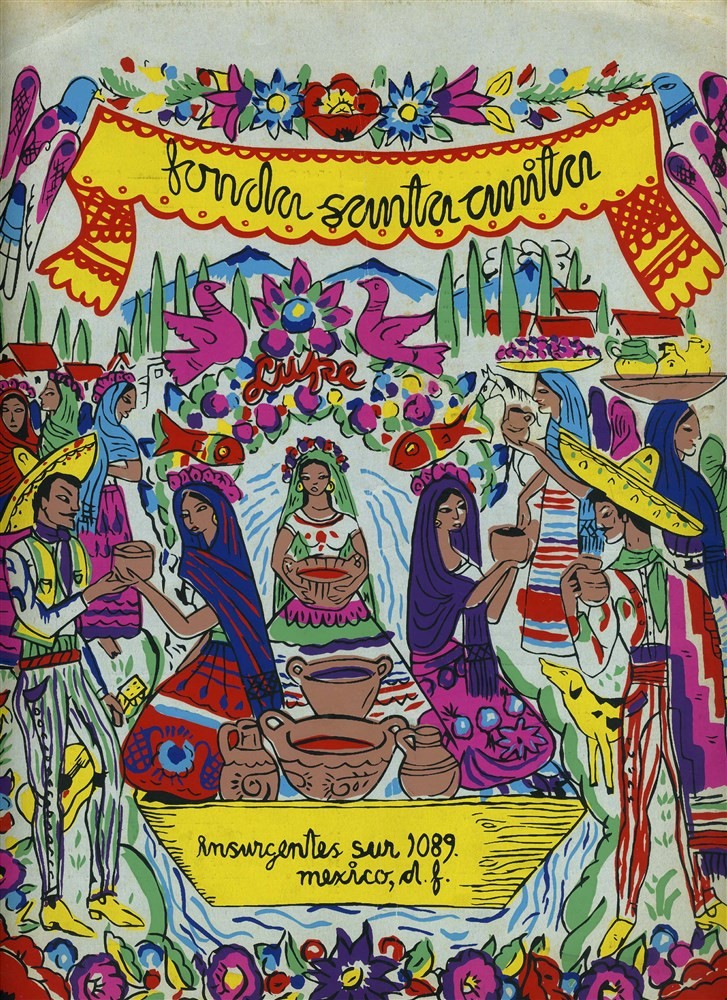 Fonda Santa Anita Menu Mexico City Mexico 1978 Fantastic Cover Art