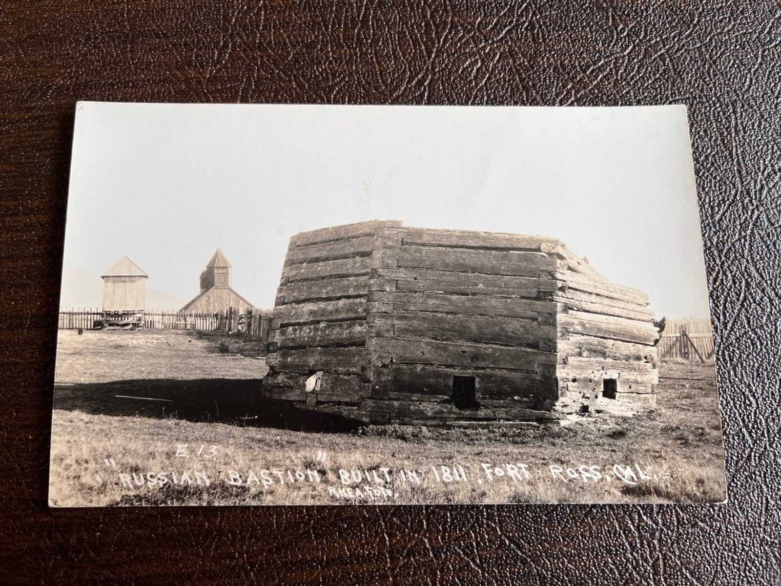 RPPC Fort Ross California Wooden Russian Bastion 1940s Sonoma County