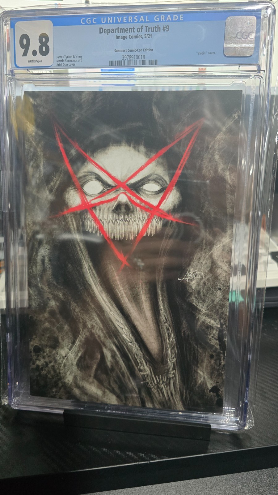 DEPARTMENT OF TRUTH #9 CGC 9.8 ARIEL DIAZ VIRGIN COVER