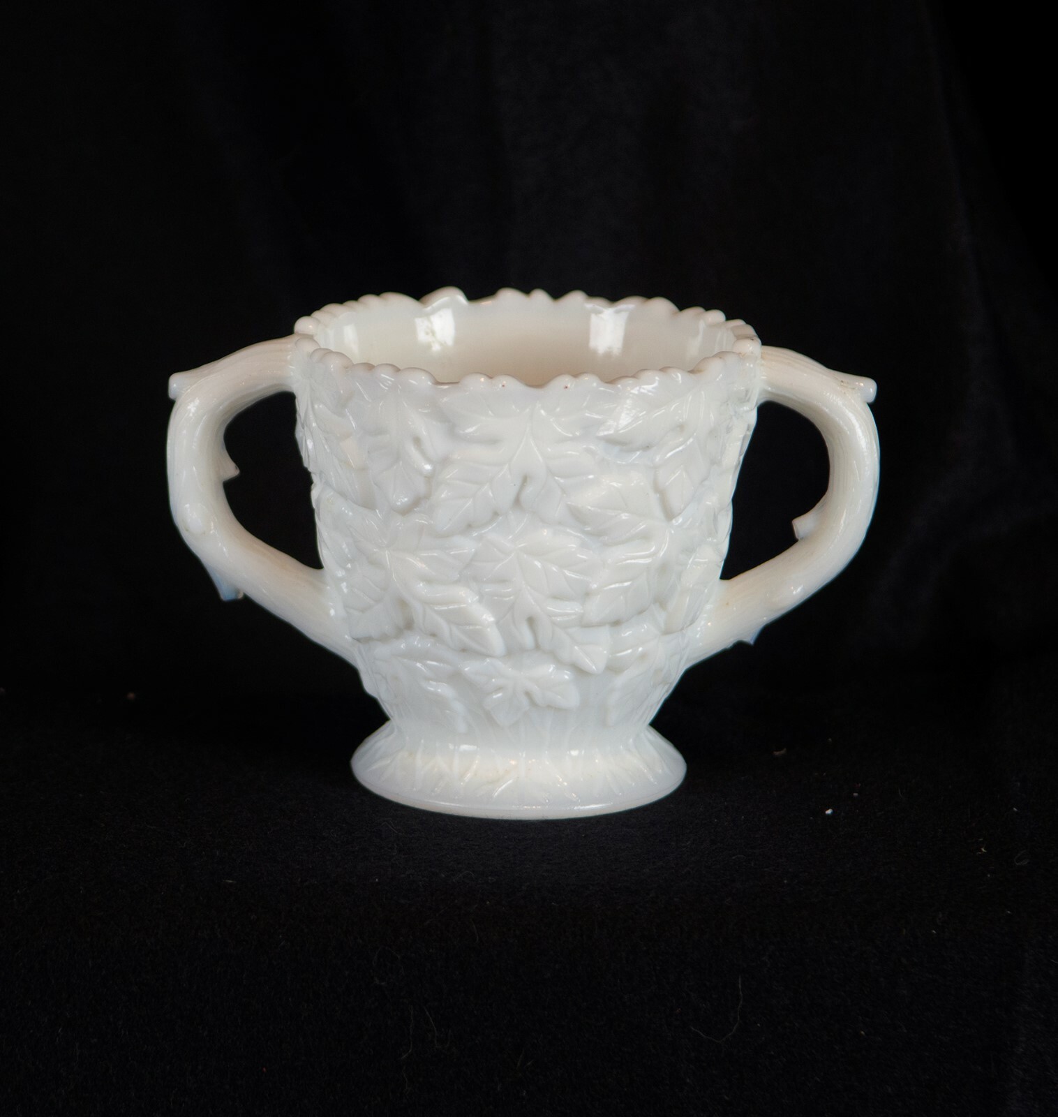 Westmoreland Bramble Milk Glass Sugar Bowl