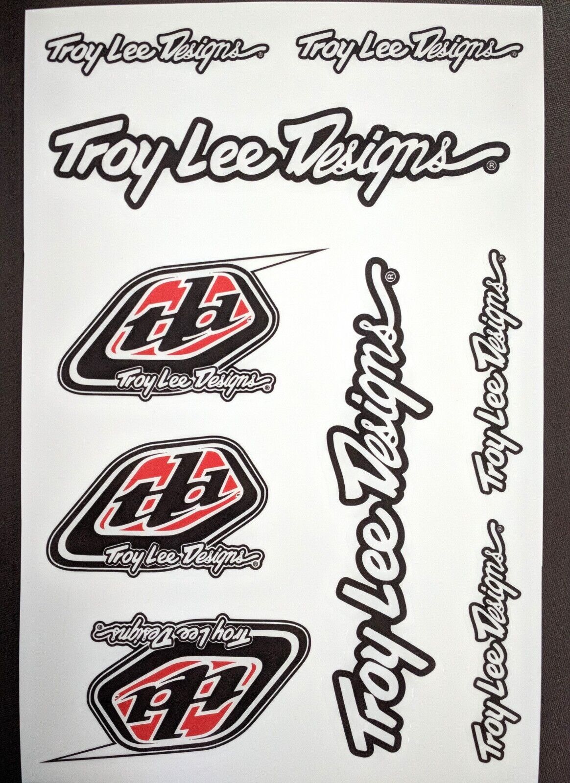Troy Lee Designs Stickers, Durable Vinyl Stickers
