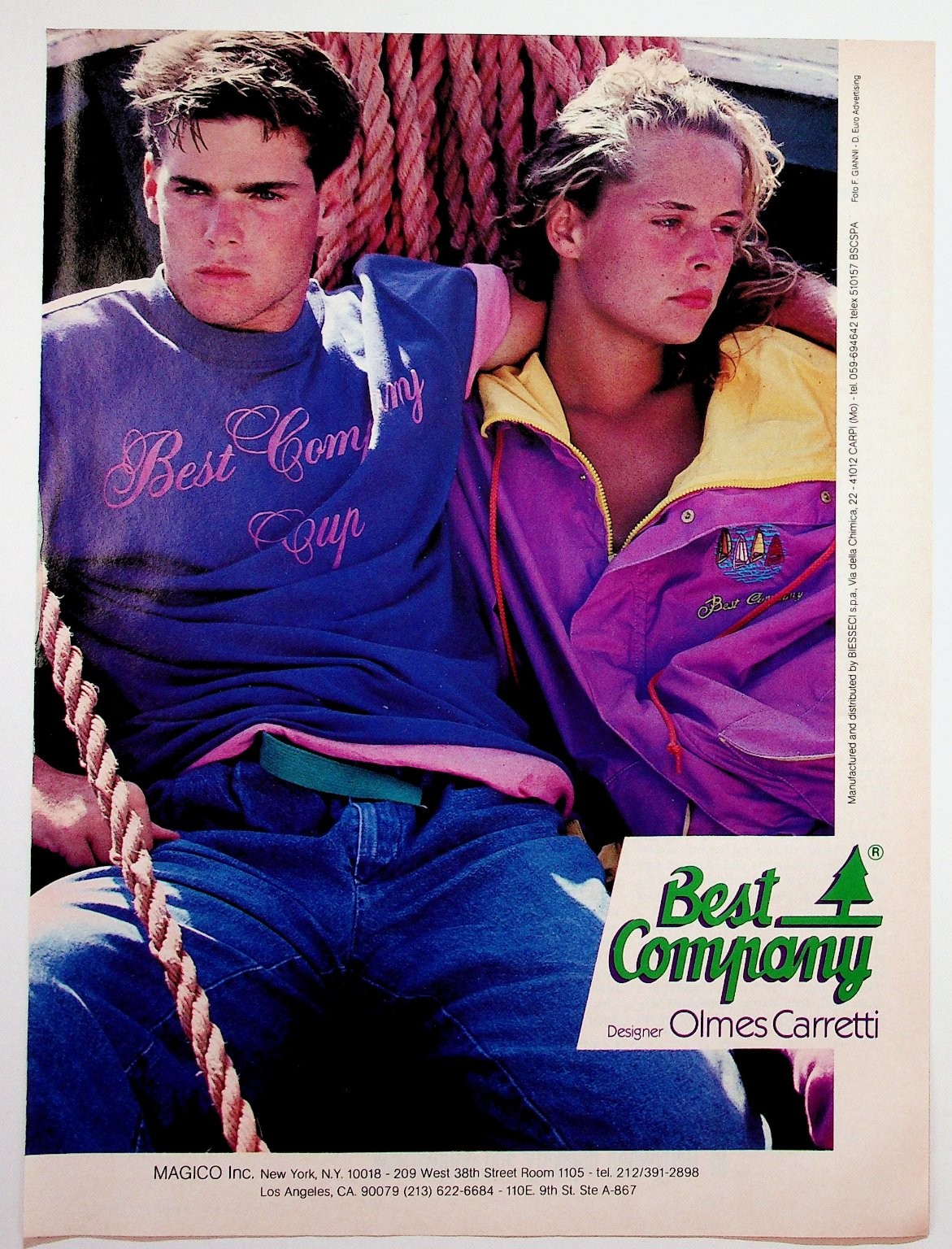 Vintage Best Company Olmes Carretti Print Ad 80s 90s Fashion Ephemera Vintage Best Company Olmes Carretti Print Ad 80s 90s Fashion Ephemera