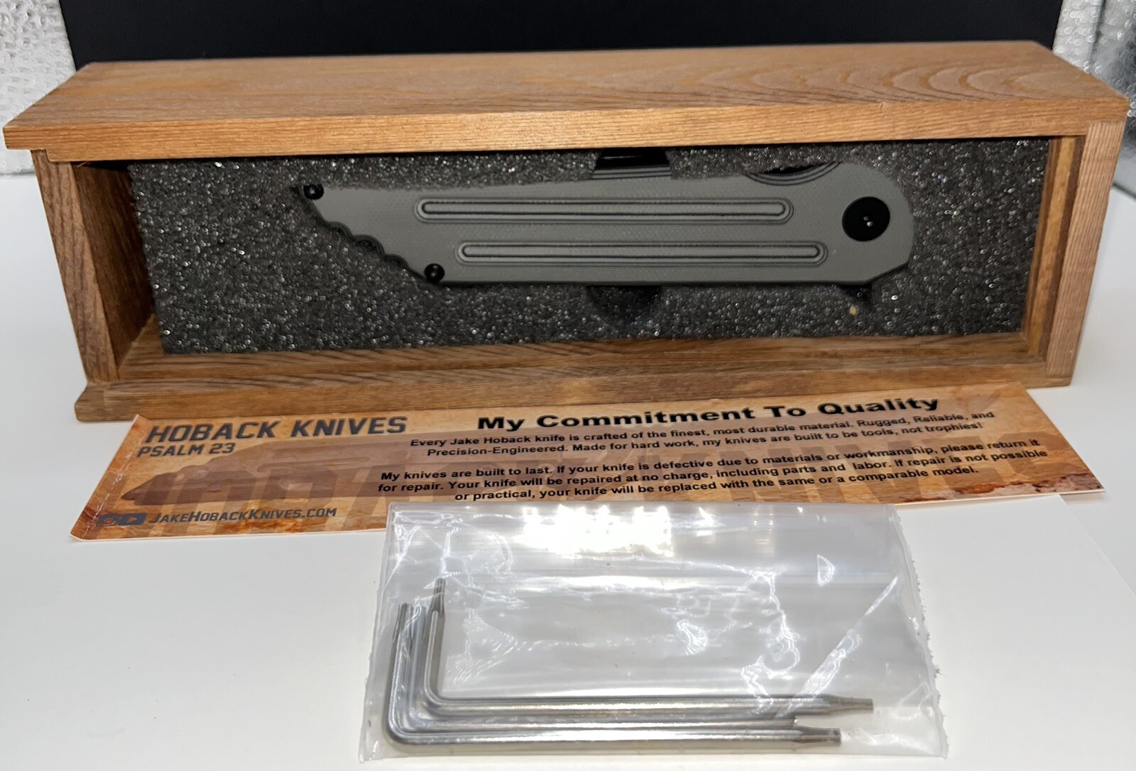         Jake Hoback Kwaiback MK6 Titanium w/ Fullers Stonewash  Folding Knife  