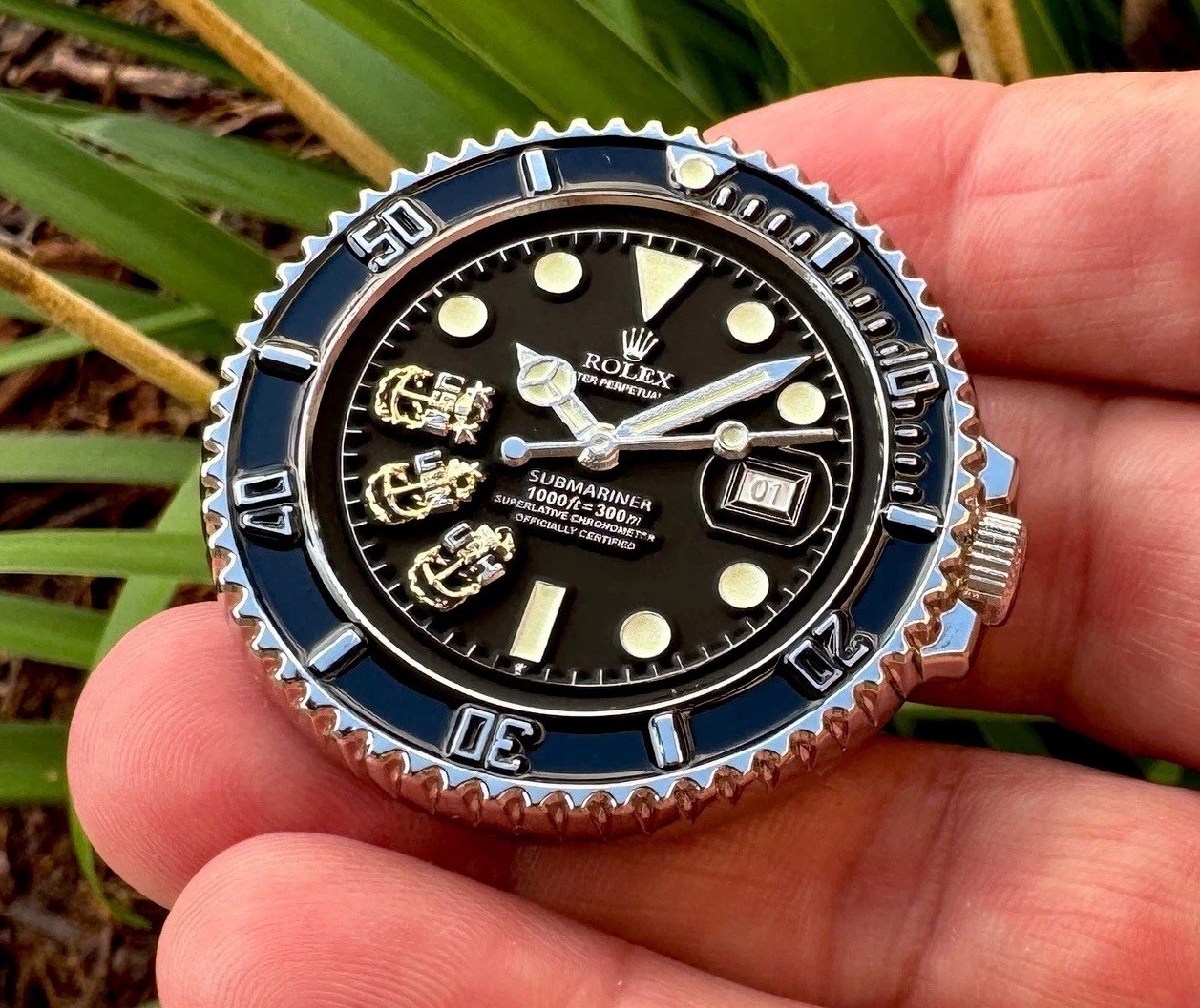 Navy Chief Seals Dive SUBMARINER Watch Challenge Coin NSW CPO DEVGRU Special OPS
