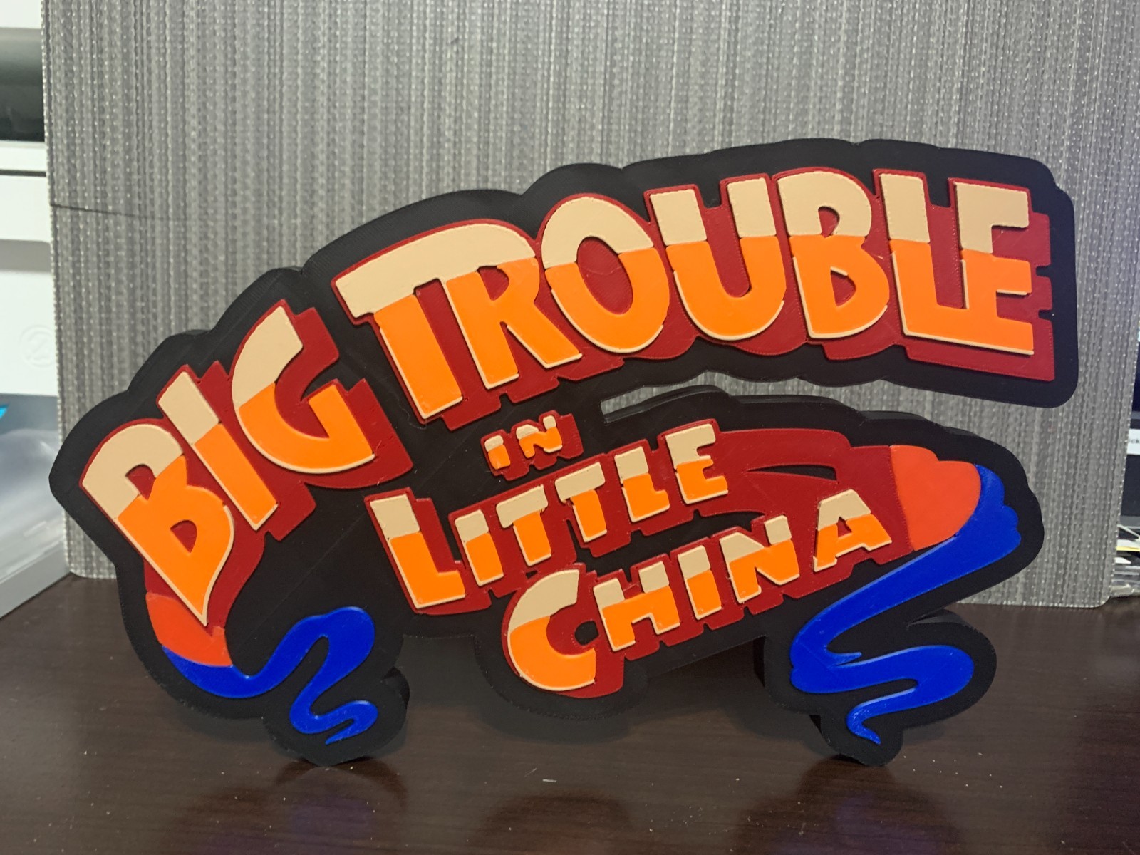 Big Trouble In Little China Tabletop Sign Shelf Art Big Trouble In Little China Tabletop Sign Shelf Art