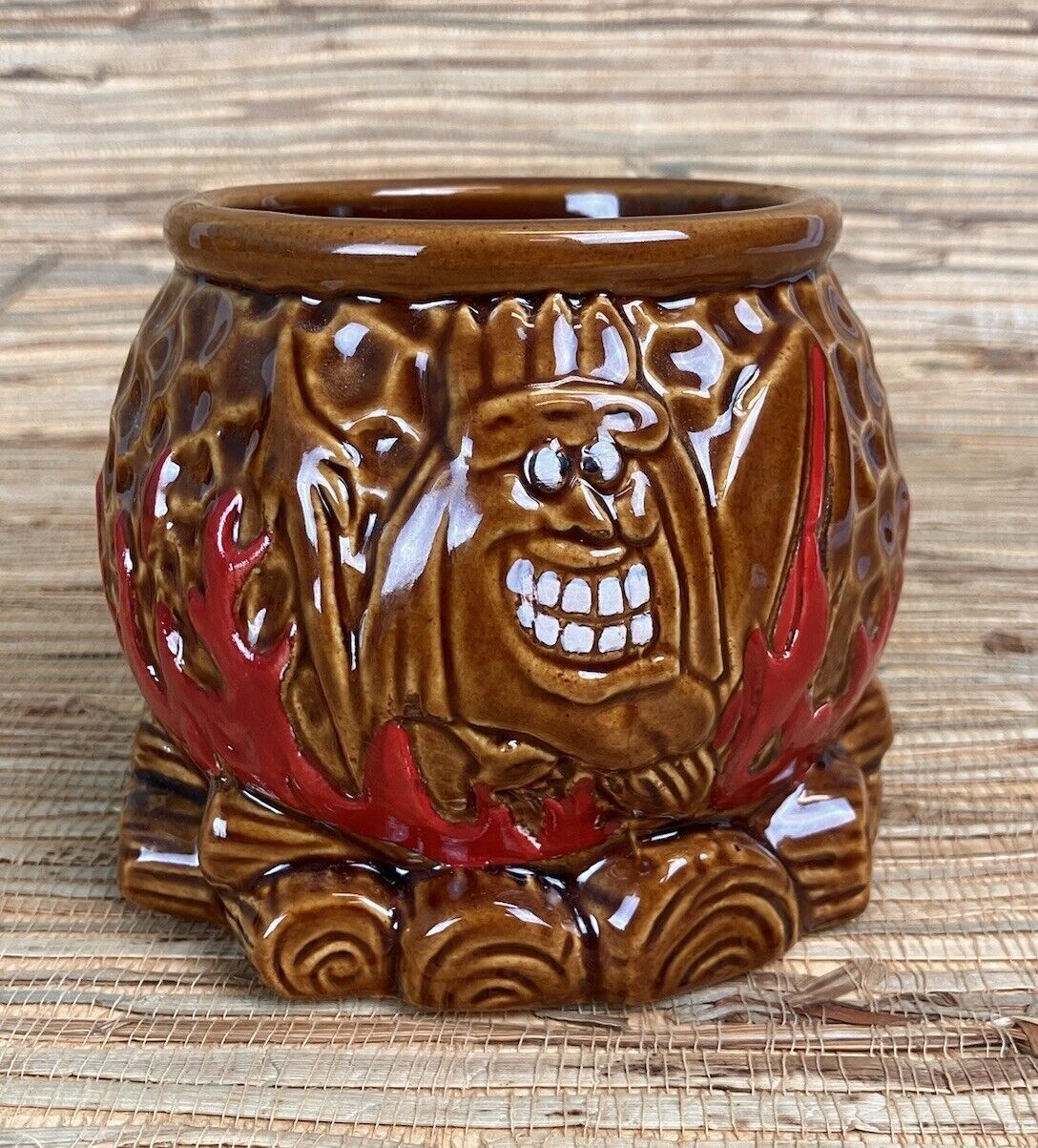 Tiki Mug Bowl Trader Mort\'s Liquor San Diego, CA Cauldron Fire Tiki Farm New