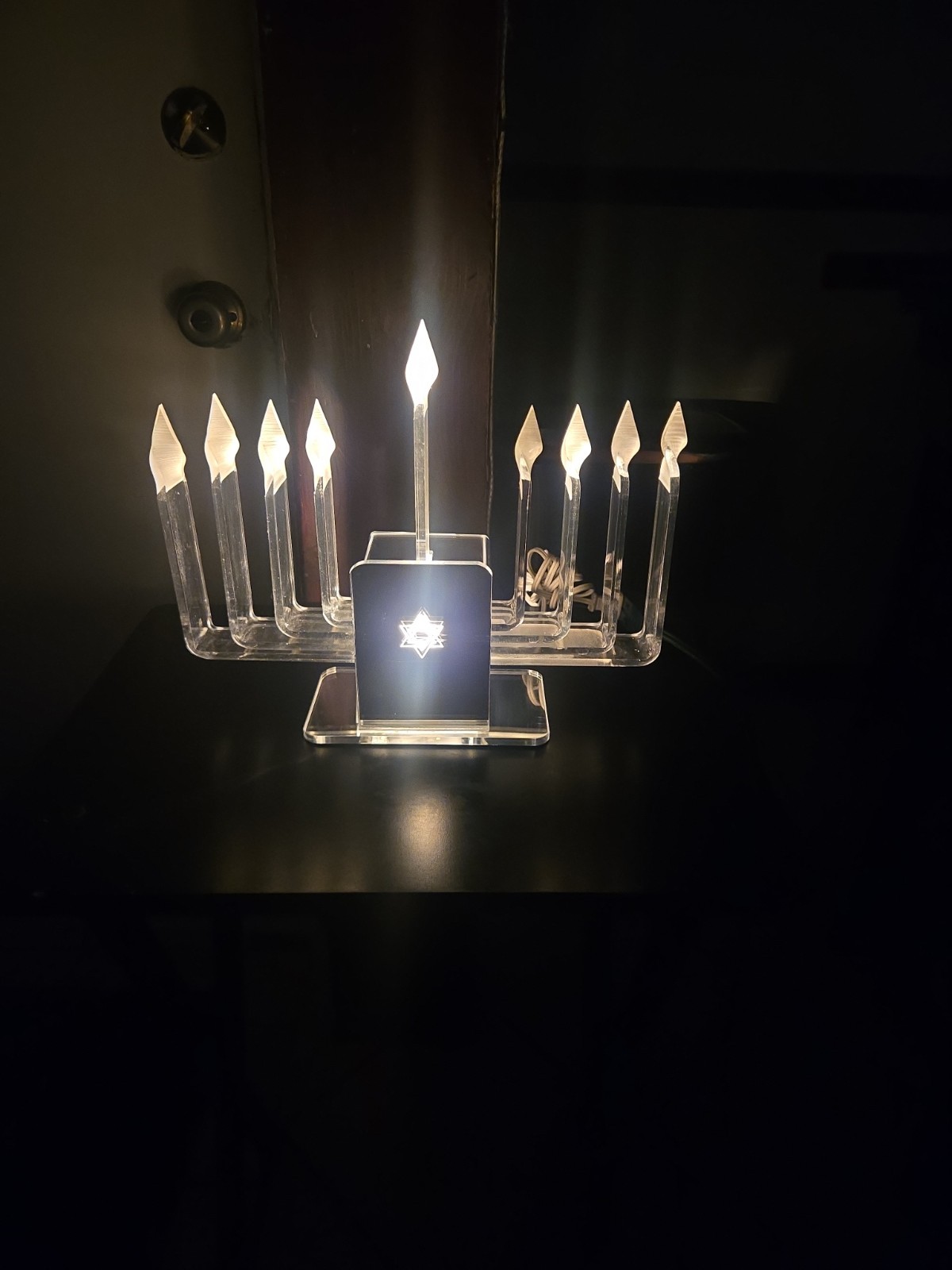 Vintage MCM Jewish Star Acrylic Electric Hanakkuh Menorah Judaica Judaism Works Vintage MCM Jewish Star Acrylic Electric Hanakkuh Menorah Judaica Judaism Works