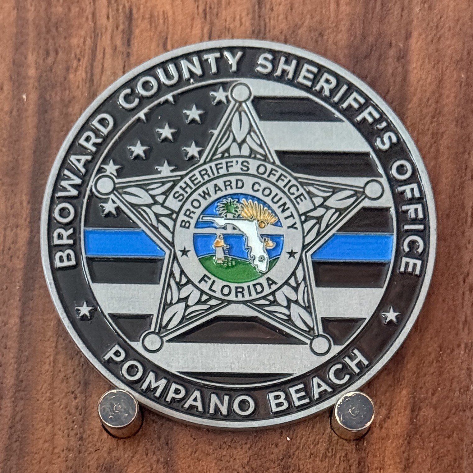 Broward County Sheriff Pompano Beach Police Challenge Coin  M#18