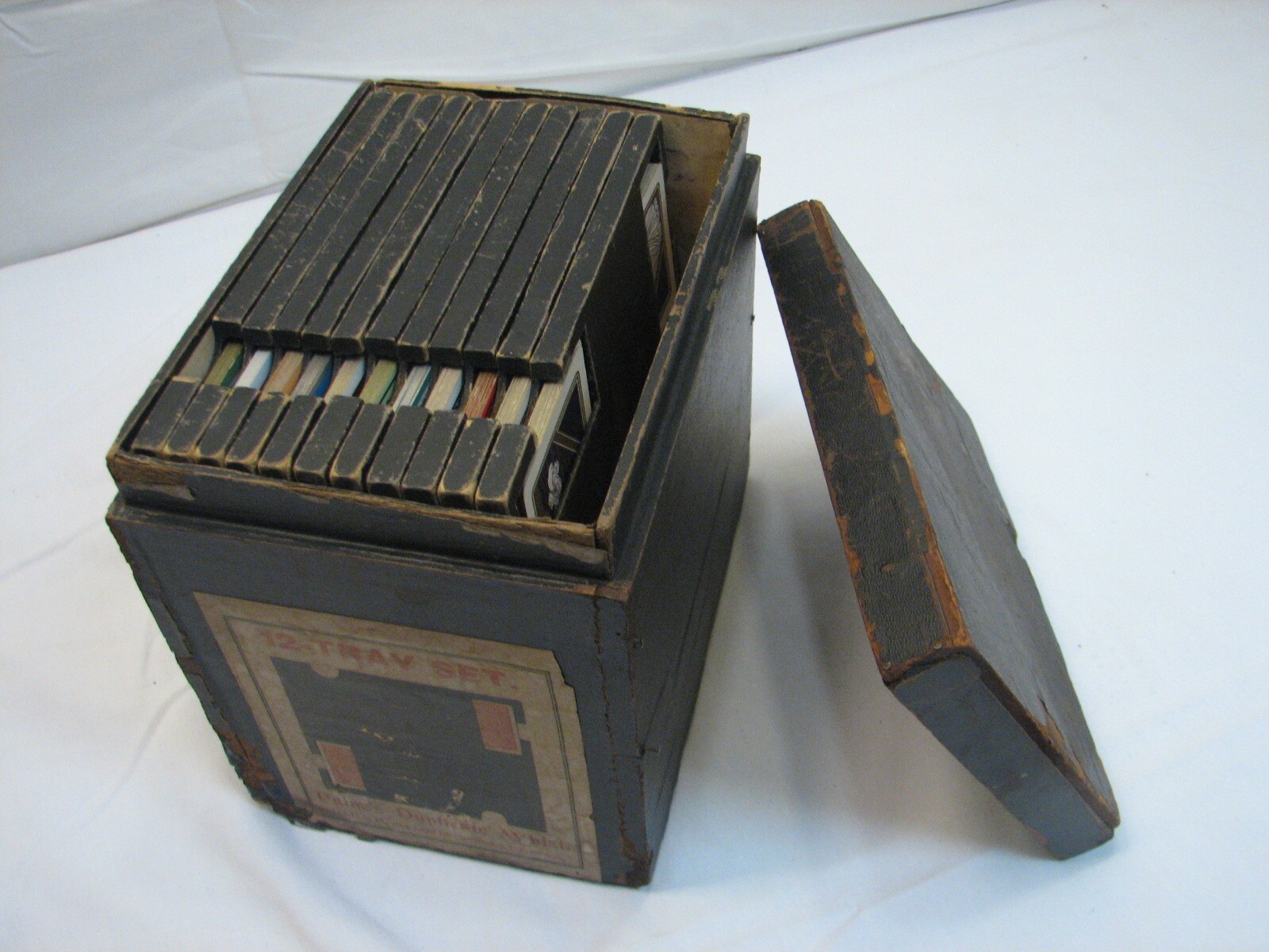 Paine\'s Duplicate Whist 12 Tray Set Vintage Playing Cards Collectors for Bridge