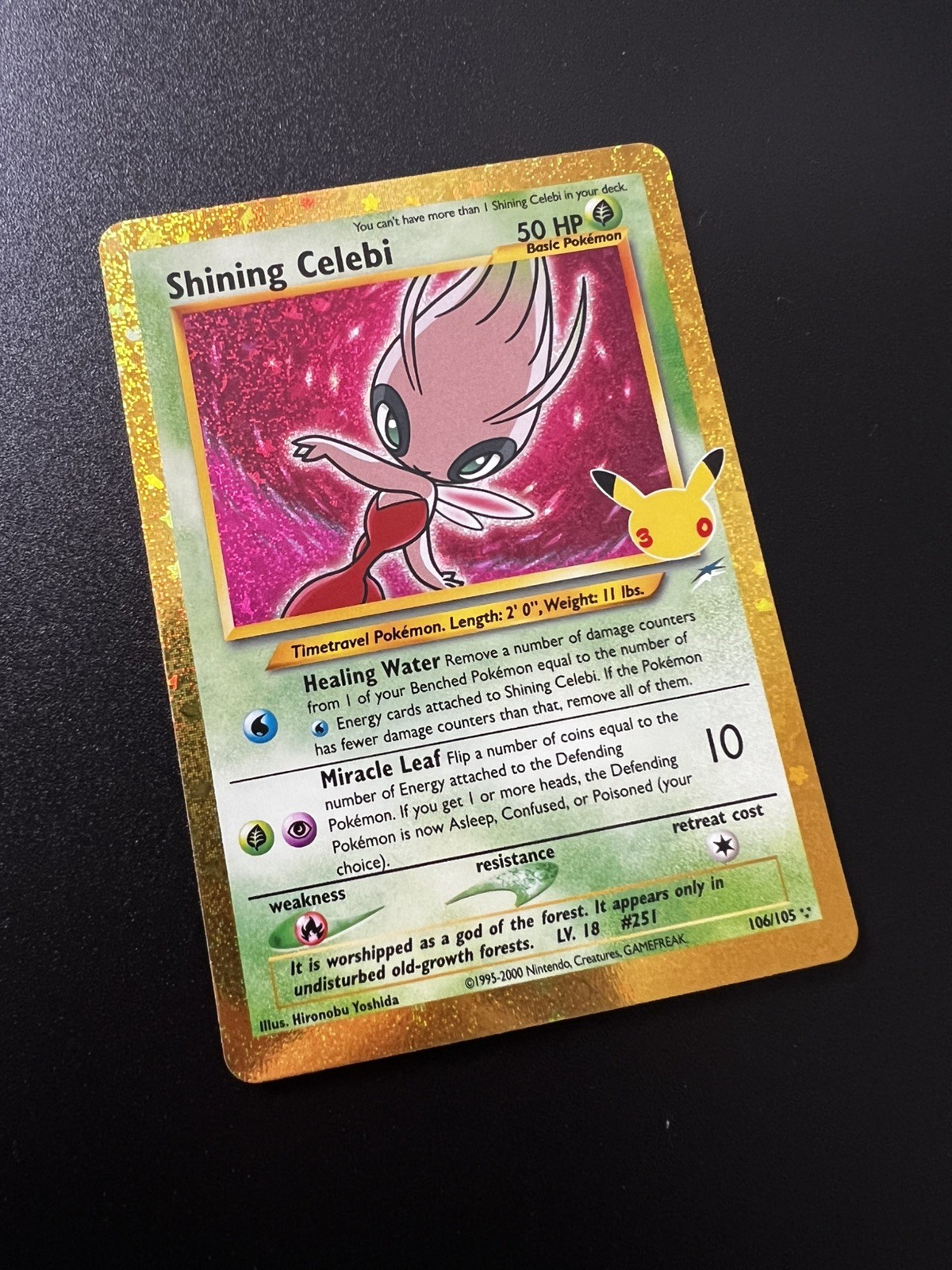 Shining Celebi 106/105 Classic Collection 30th Celebration Pokemon TCG Shining Celebi 106/105 Classic Collection 30th Celebration Pokemon TCG