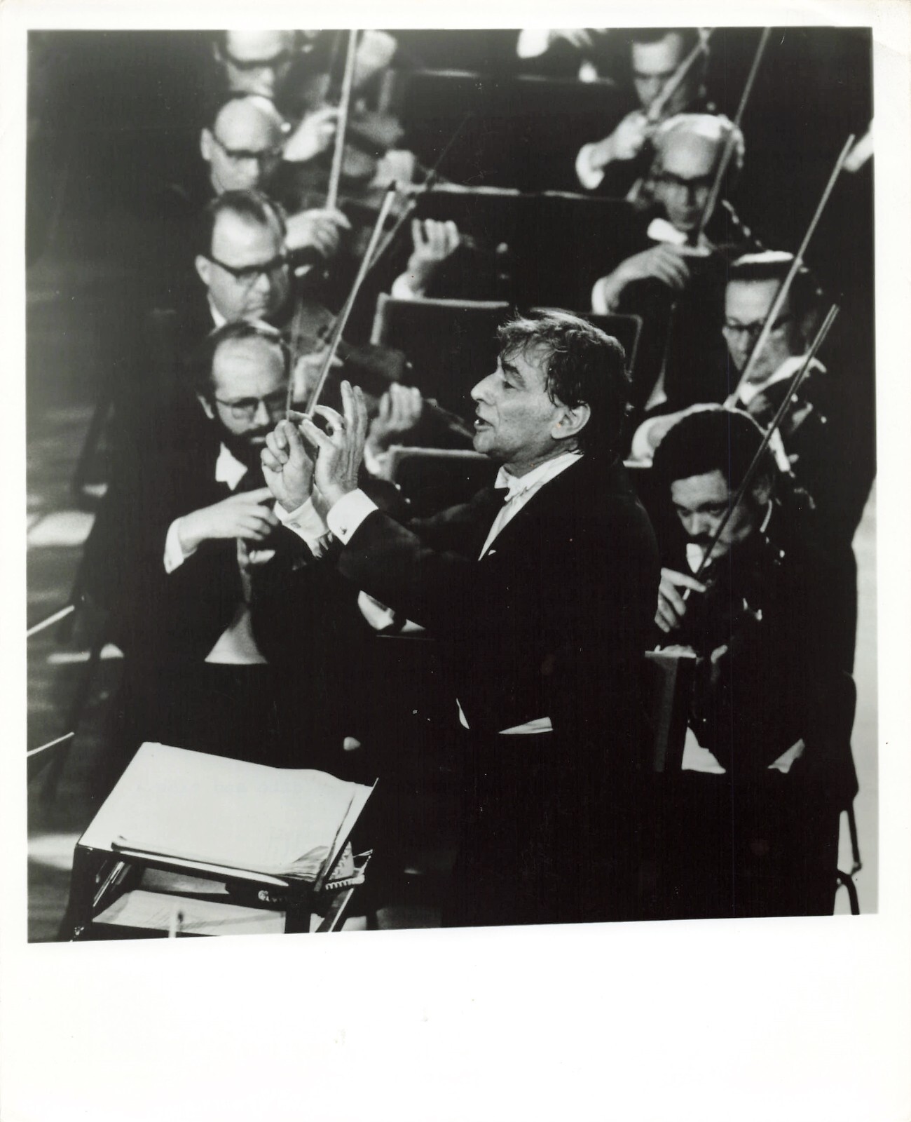 Leonard Bernstein Press Photo Vienna Philharmonic Orchestra Berlin Mahler *P80c