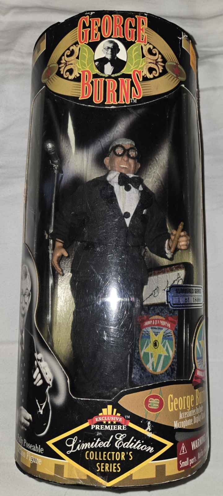 Vintage George Burns Figure Limited Edition Premiere Collector Series New in Box