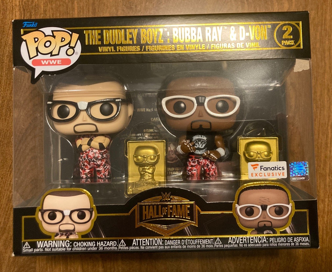 Funko Pop WWE Hall of Fame Dudley Boyz Bubba Ray Davin 2 Pack Fanatics Exclusive Funko Pop WWE Hall of Fame Dudley Boyz Bubba Ray Davin 2 Pack Fanatics Exclusive