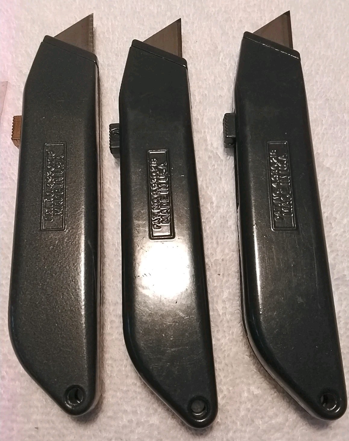 3pc METAL USA UTILITY KNIFE SET WITH BLADES USA 🇺🇸 3pc METAL USA UTILITY KNIFE SET WITH BLADES USA 🇺🇸