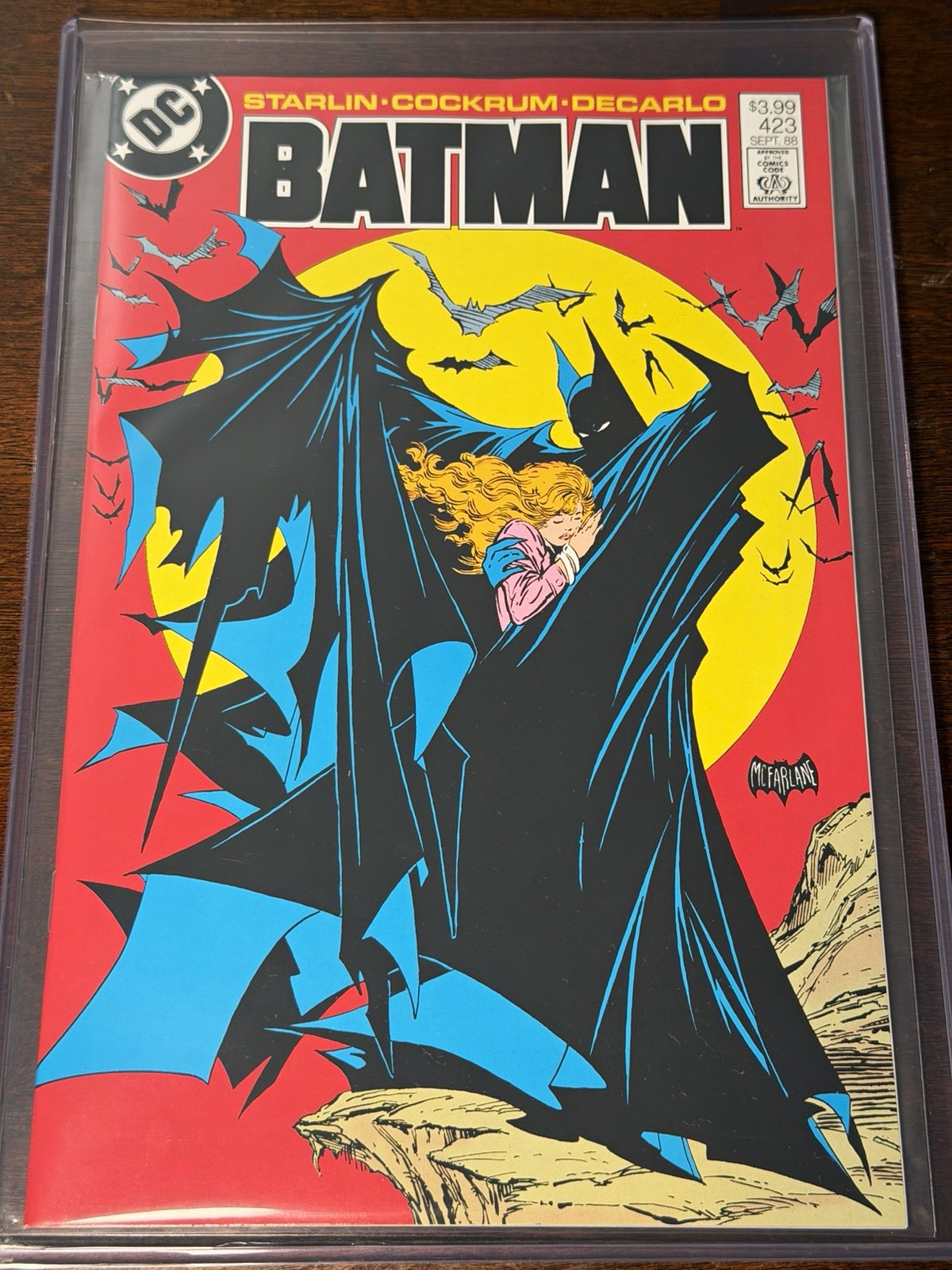 FREE SHIPPING DC Comics Batman #423 Todd McFarlane Cover - Facsimile
