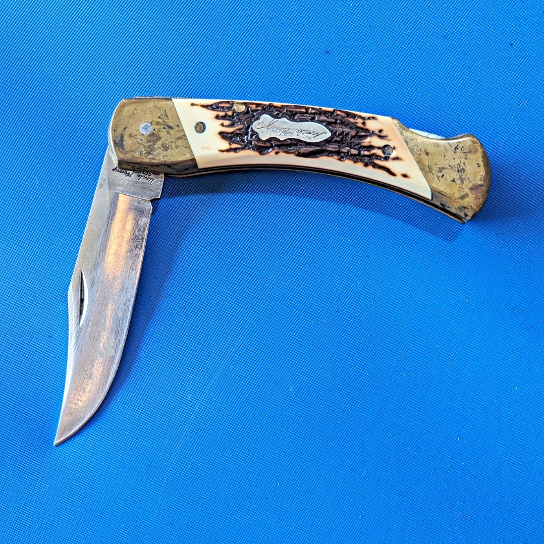 Vintage Uncle Henry LB8 Bear Paw Folding Pocket Knife